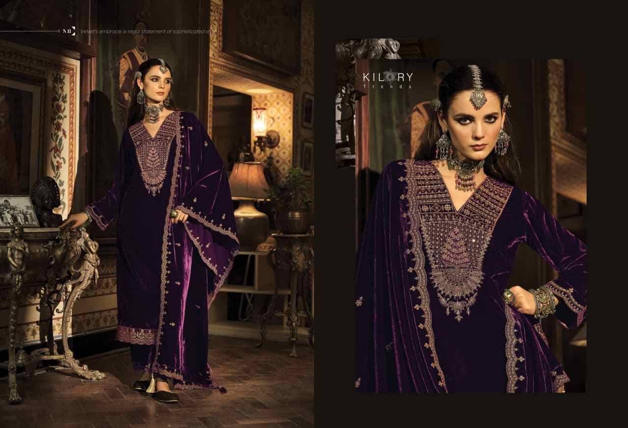 Noor-E-Dariya By Kilory 11 To 16 Series Designer Festive Suits Beautiful Fancy Colorful Stylish Party Wear & Occasional Wear Pure Velvet Dresses At Wholesale Price