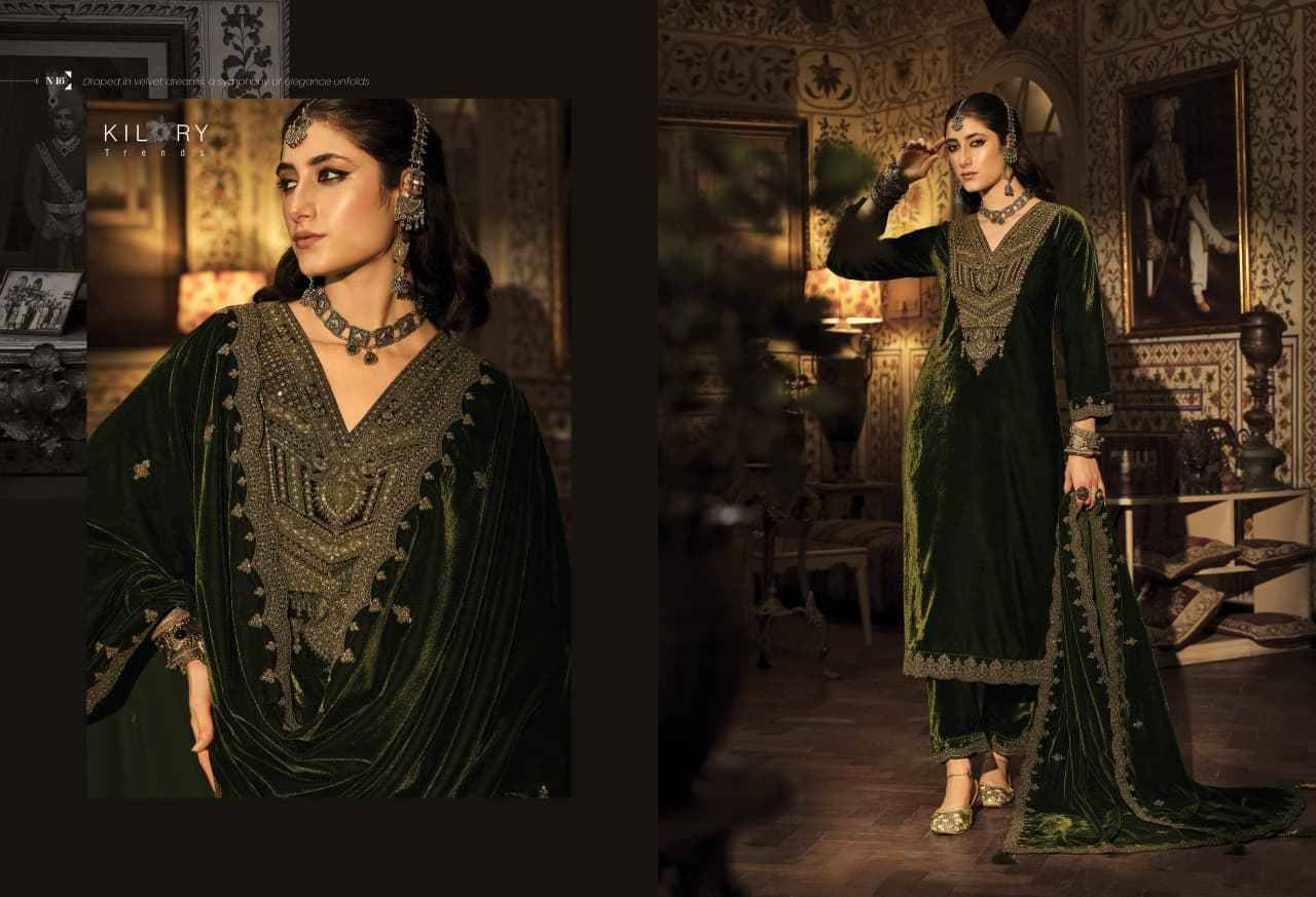 Noor-E-Dariya By Kilory 11 To 16 Series Designer Festive Suits Beautiful Fancy Colorful Stylish Party Wear & Occasional Wear Pure Velvet Dresses At Wholesale Price