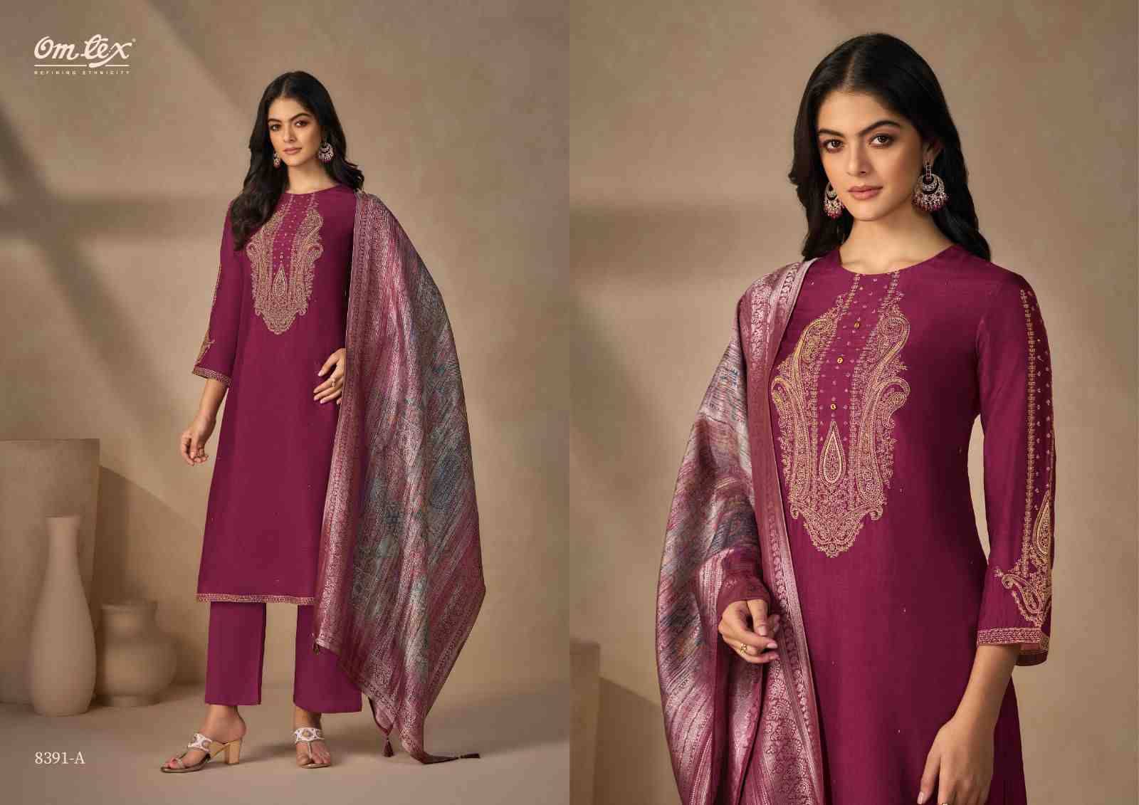 Tritika By Om Tex 8391-A To 8391-D Series Beautiful Festive Suits Colorful Stylish Fancy Casual Wear & Ethnic Wear Silk Print Dresses At Wholesale Price