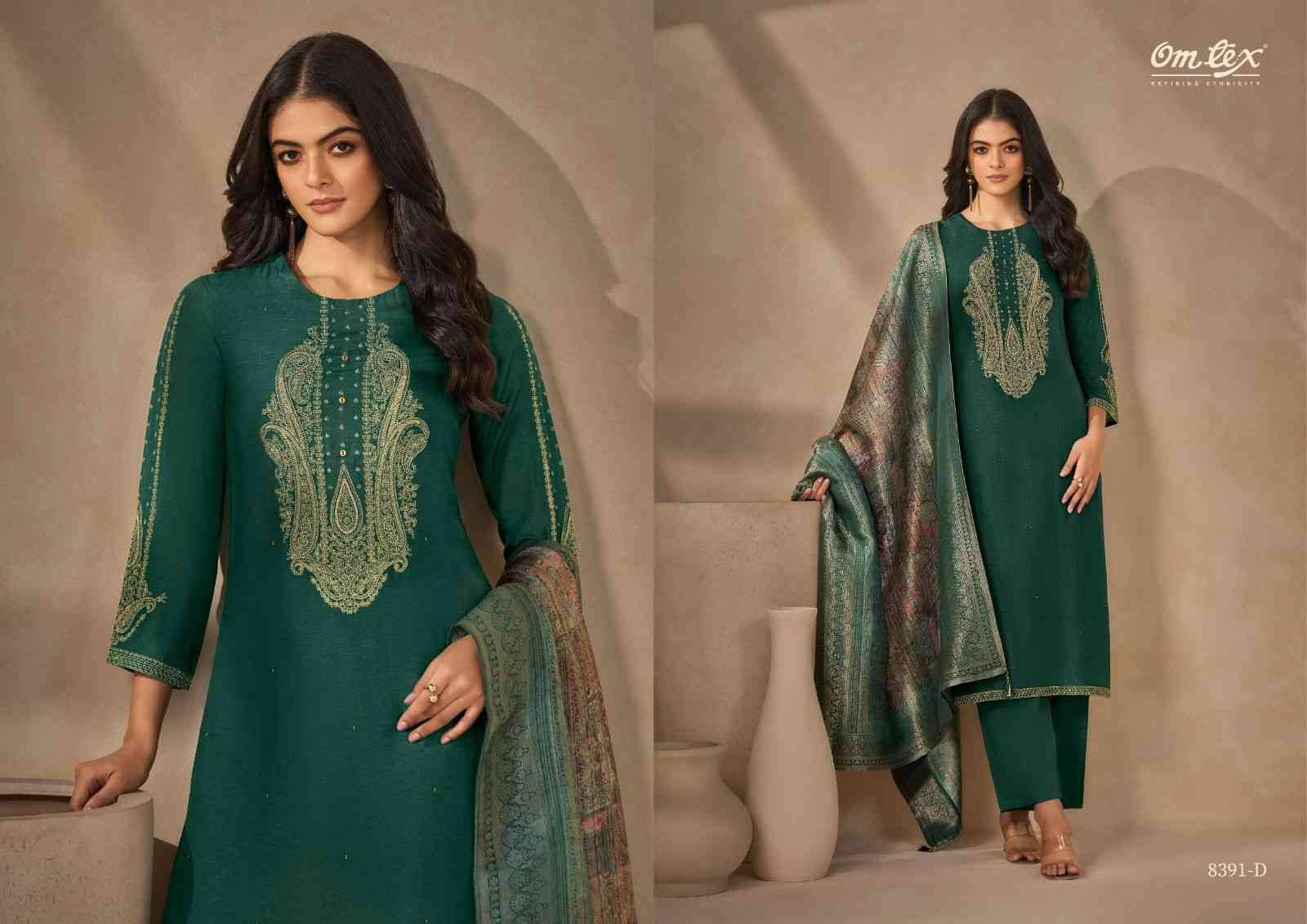 Tritika By Om Tex 8391-A To 8391-D Series Beautiful Festive Suits Colorful Stylish Fancy Casual Wear & Ethnic Wear Silk Print Dresses At Wholesale Price