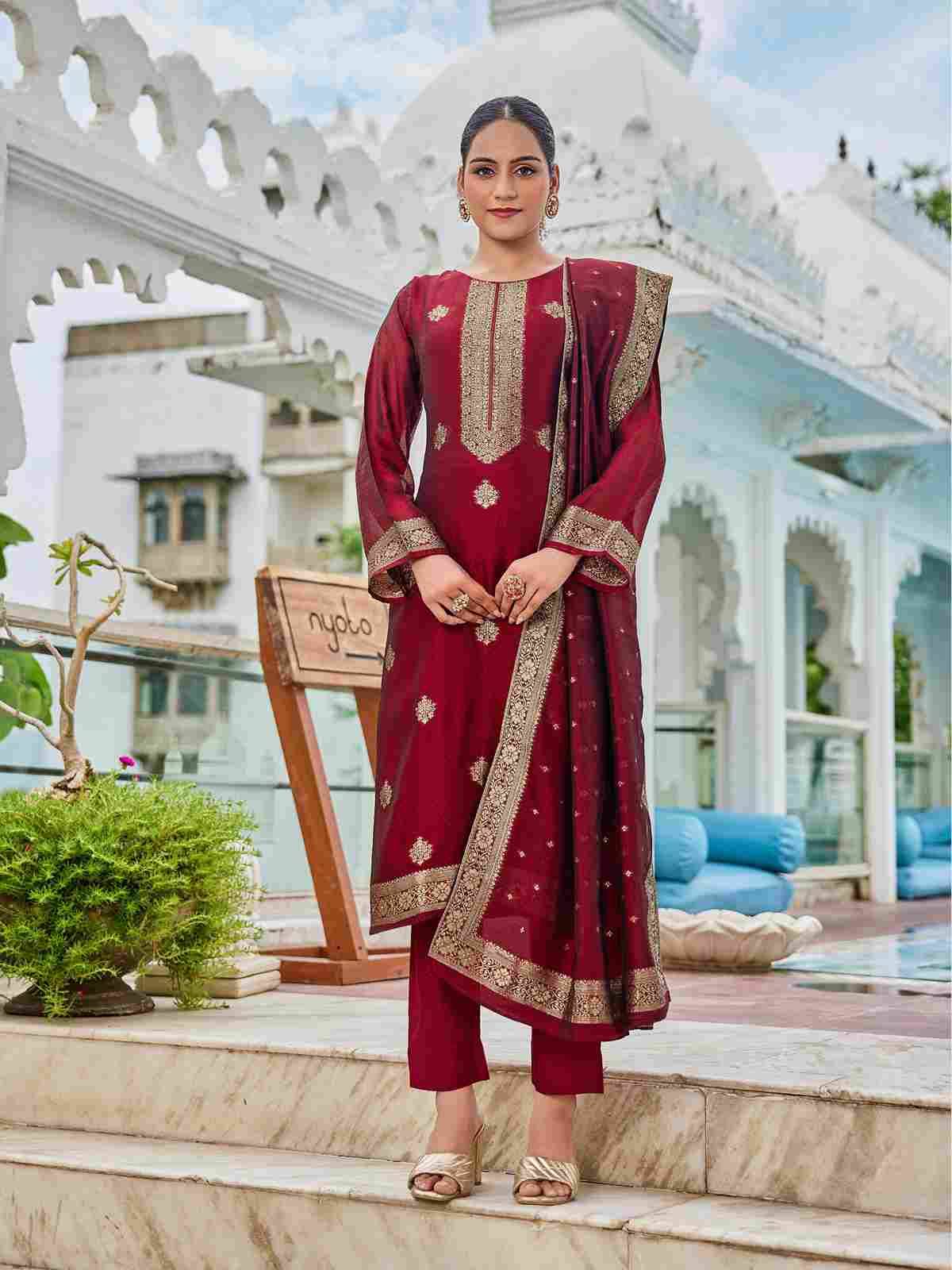 Malhar By Ibiza 16034 To 16037 Series Designer Festive Suits Beautiful Fancy Stylish Colorful Party Wear & Occasional Wear Pure Bangalori Silk Jacquard Dresses At Wholesale Price
