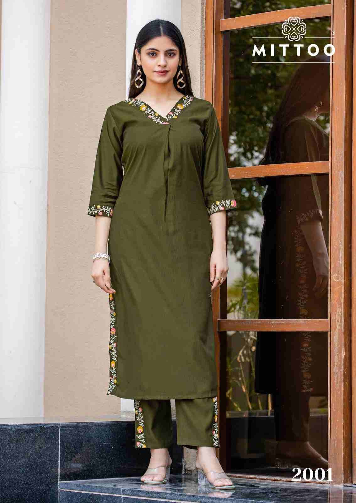 Ansuya By Mittoo 2001 To 2006 Series Designer Collection Beautiful Stylish Fancy Colorful Party Wear & Occasional Wear Gadhwal Kurtis With Bottom At Wholesale Price