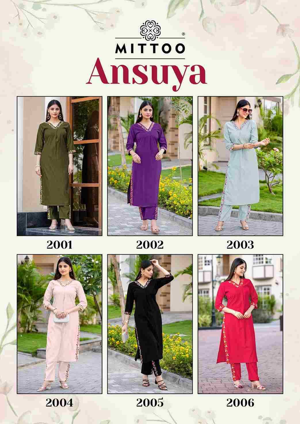 Ansuya By Mittoo 2001 To 2006 Series Designer Collection Beautiful Stylish Fancy Colorful Party Wear & Occasional Wear Gadhwal Kurtis With Bottom At Wholesale Price