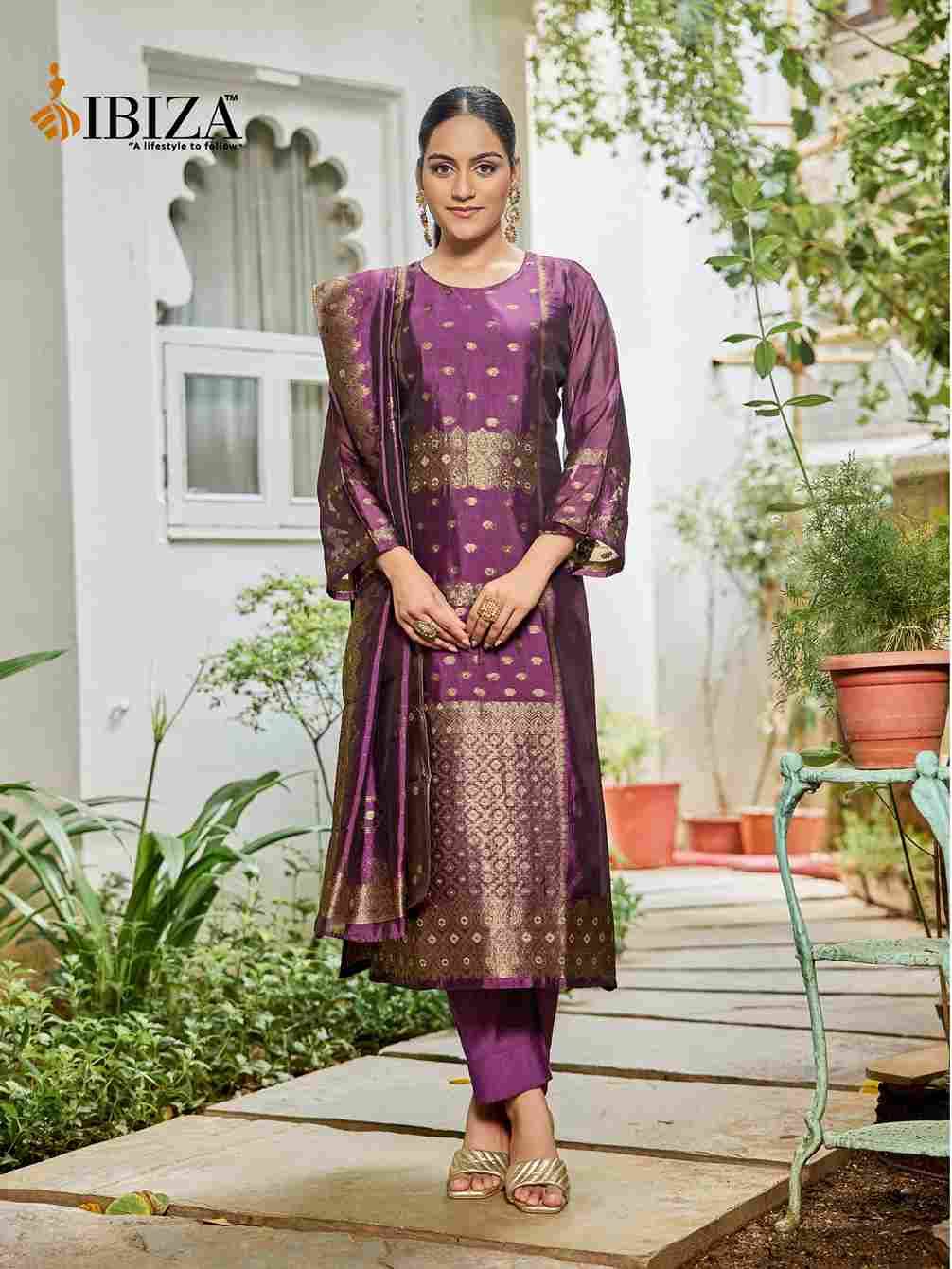 Aadi Ananta By Ibiza 16026 To 16029 Series Designer Festive Suits Beautiful Fancy Stylish Colorful Party Wear & Occasional Wear Pure Bangalori Silk Jacquard Dresses At Wholesale Price