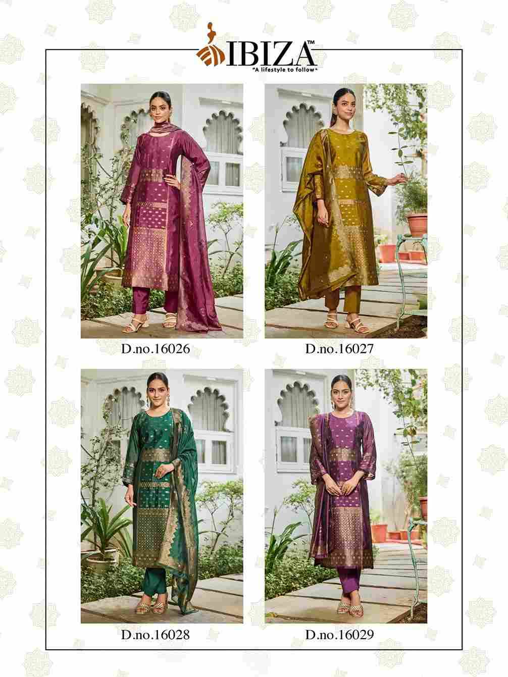 Aadi Ananta By Ibiza 16026 To 16029 Series Designer Festive Suits Beautiful Fancy Stylish Colorful Party Wear & Occasional Wear Pure Bangalori Silk Jacquard Dresses At Wholesale Price