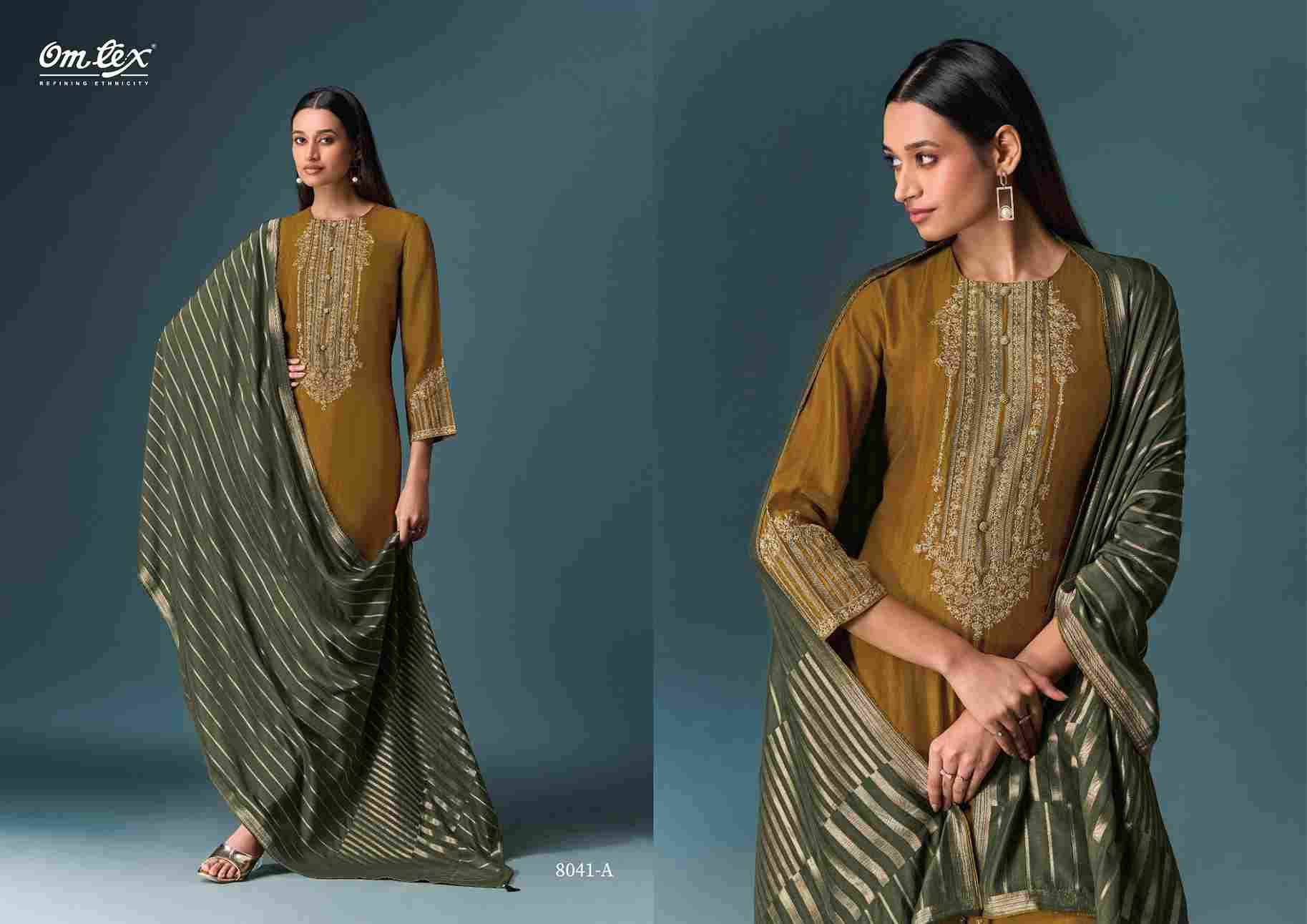 Yugvika By Om Tex 8041-A To 8041-C Series Beautiful Festive Suits Colorful Stylish Fancy Casual Wear & Ethnic Wear Silk Print Dresses At Wholesale Price