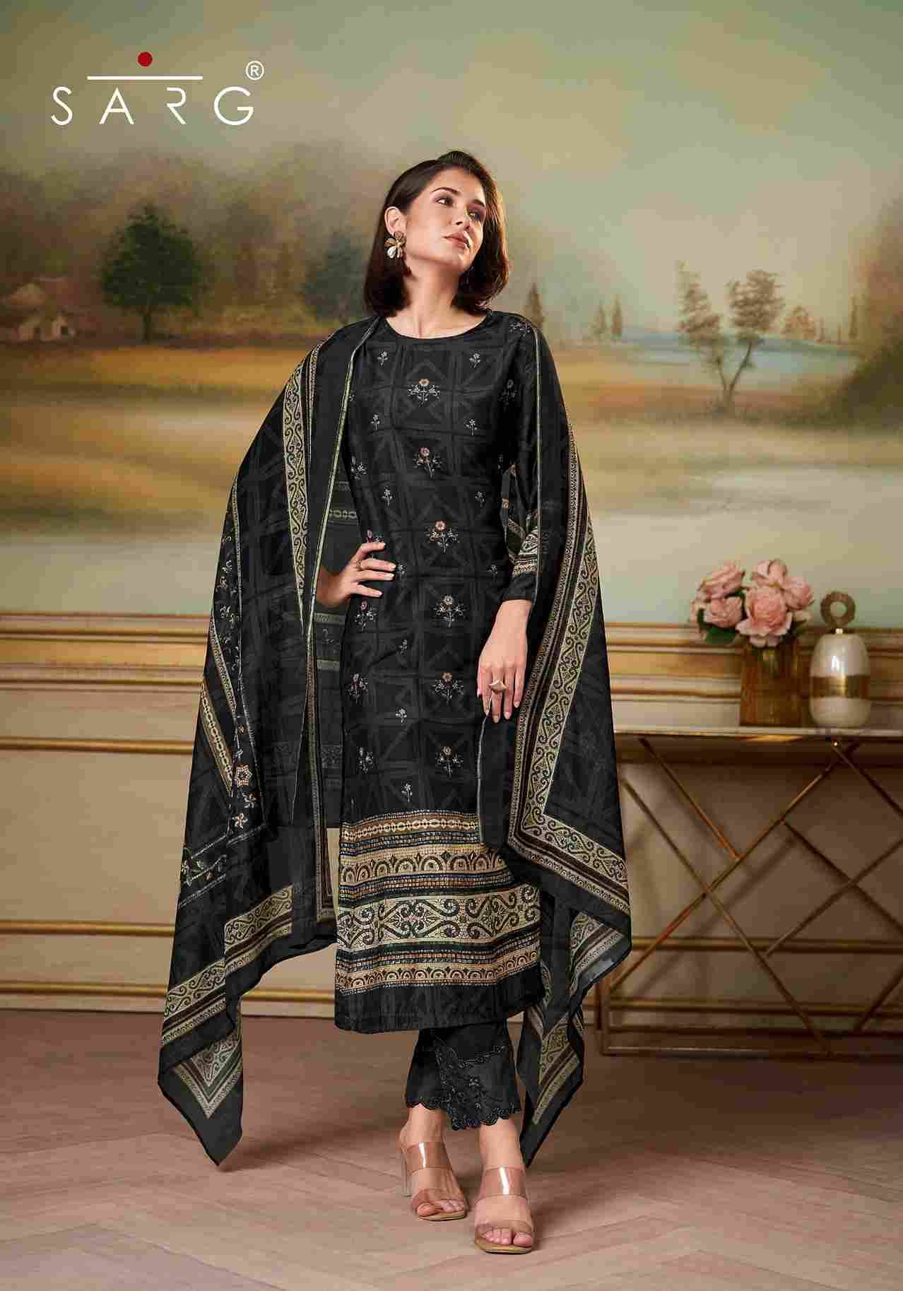 Saaj By Sarg Beautiful Stylish Festive Suits Fancy Colorful Casual Wear & Ethnic Wear & Ready To Wear Pure Muslin Silk Print Dresses At Wholesale Price