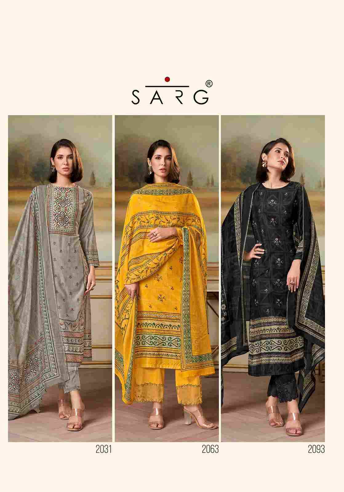 Saaj By Sarg Beautiful Stylish Festive Suits Fancy Colorful Casual Wear & Ethnic Wear & Ready To Wear Pure Muslin Silk Print Dresses At Wholesale Price