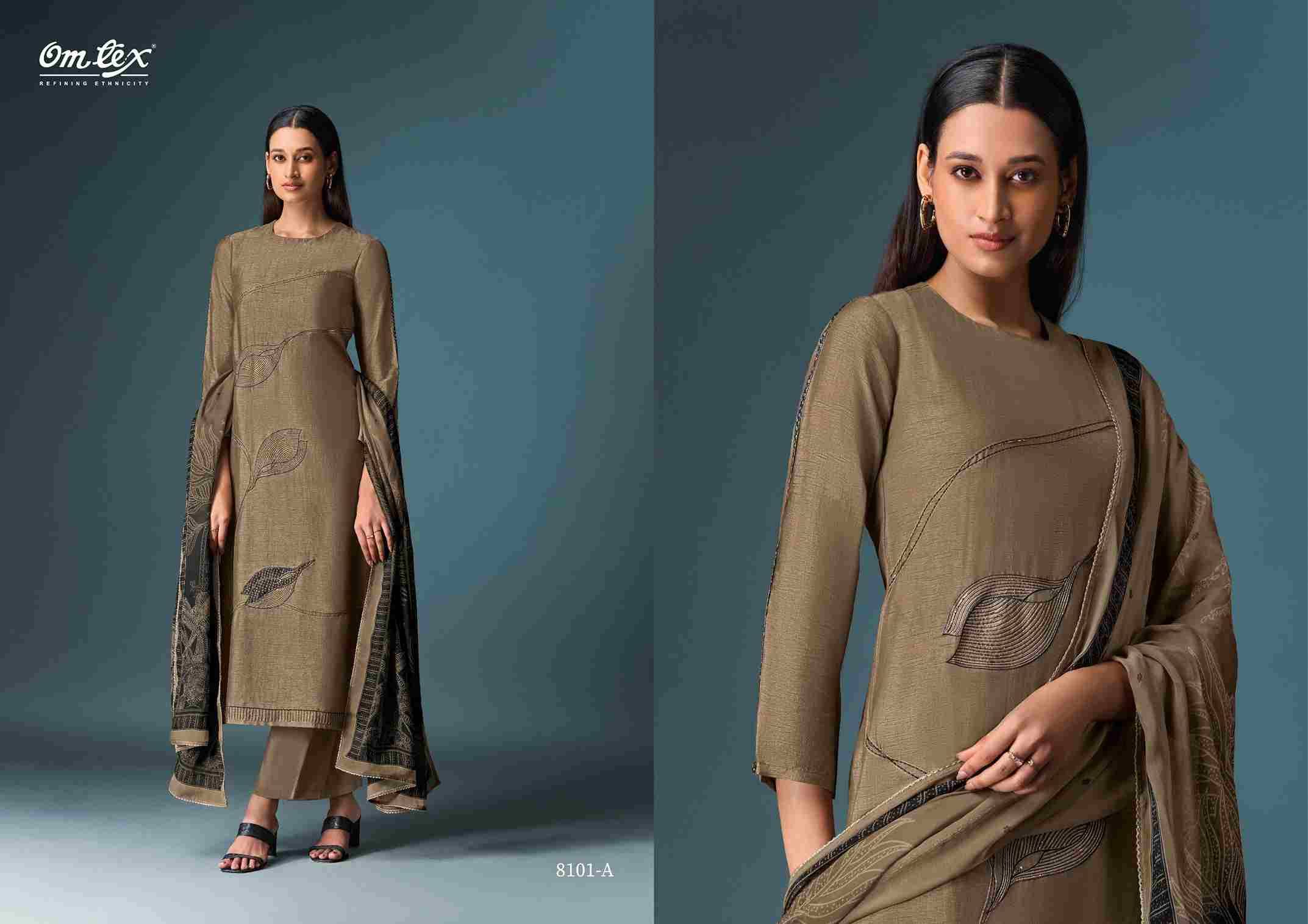 Charita By Om Tex 8101-A To 8101-D Series Beautiful Festive Suits Colorful Stylish Fancy Casual Wear & Ethnic Wear Silk Print Dresses At Wholesale Price