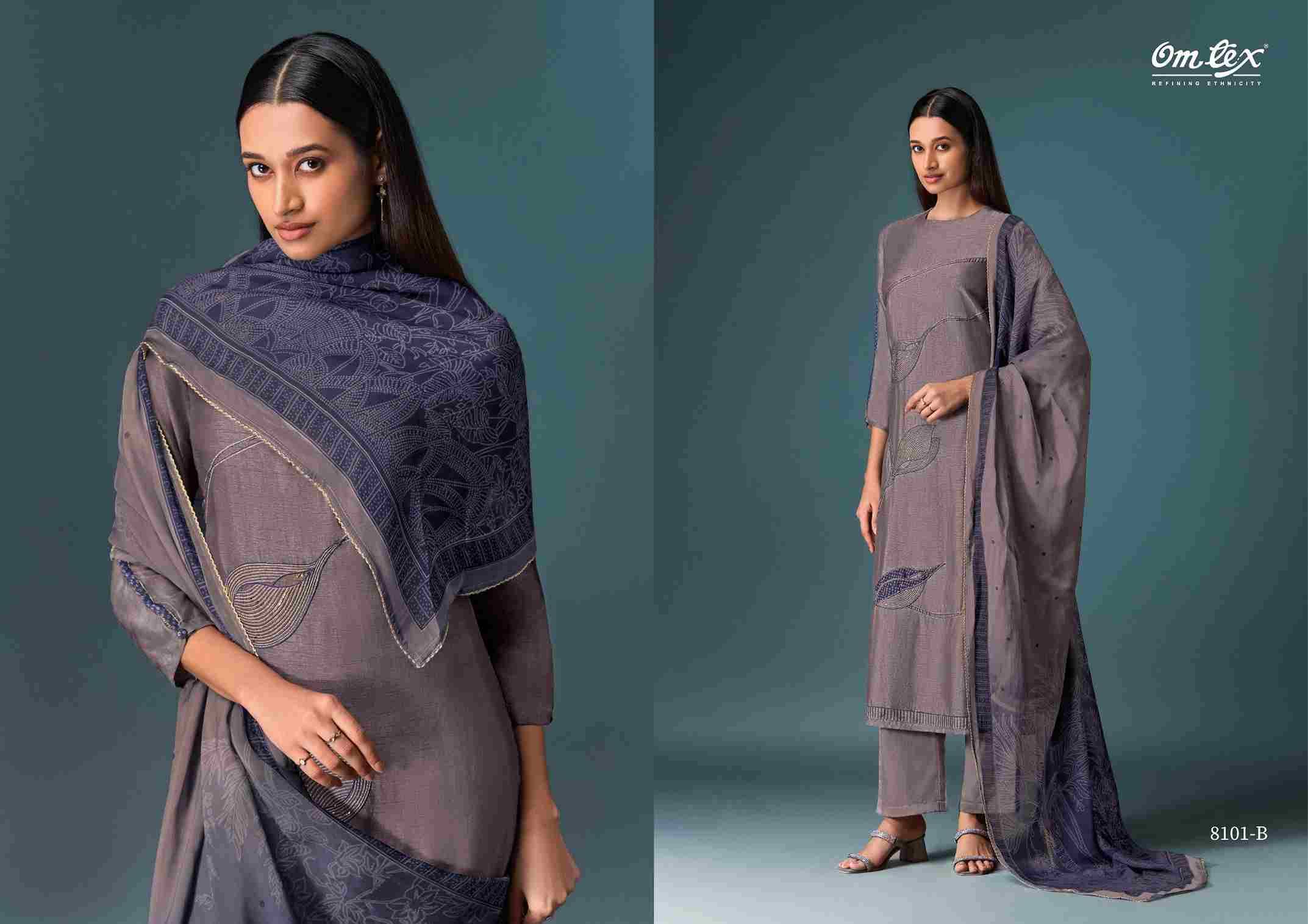 Charita By Om Tex 8101-A To 8101-D Series Beautiful Festive Suits Colorful Stylish Fancy Casual Wear & Ethnic Wear Silk Print Dresses At Wholesale Price
