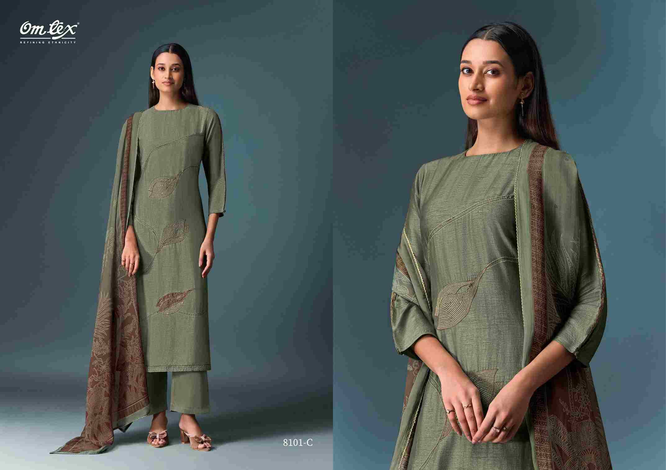 Charita By Om Tex 8101-A To 8101-D Series Beautiful Festive Suits Colorful Stylish Fancy Casual Wear & Ethnic Wear Silk Print Dresses At Wholesale Price