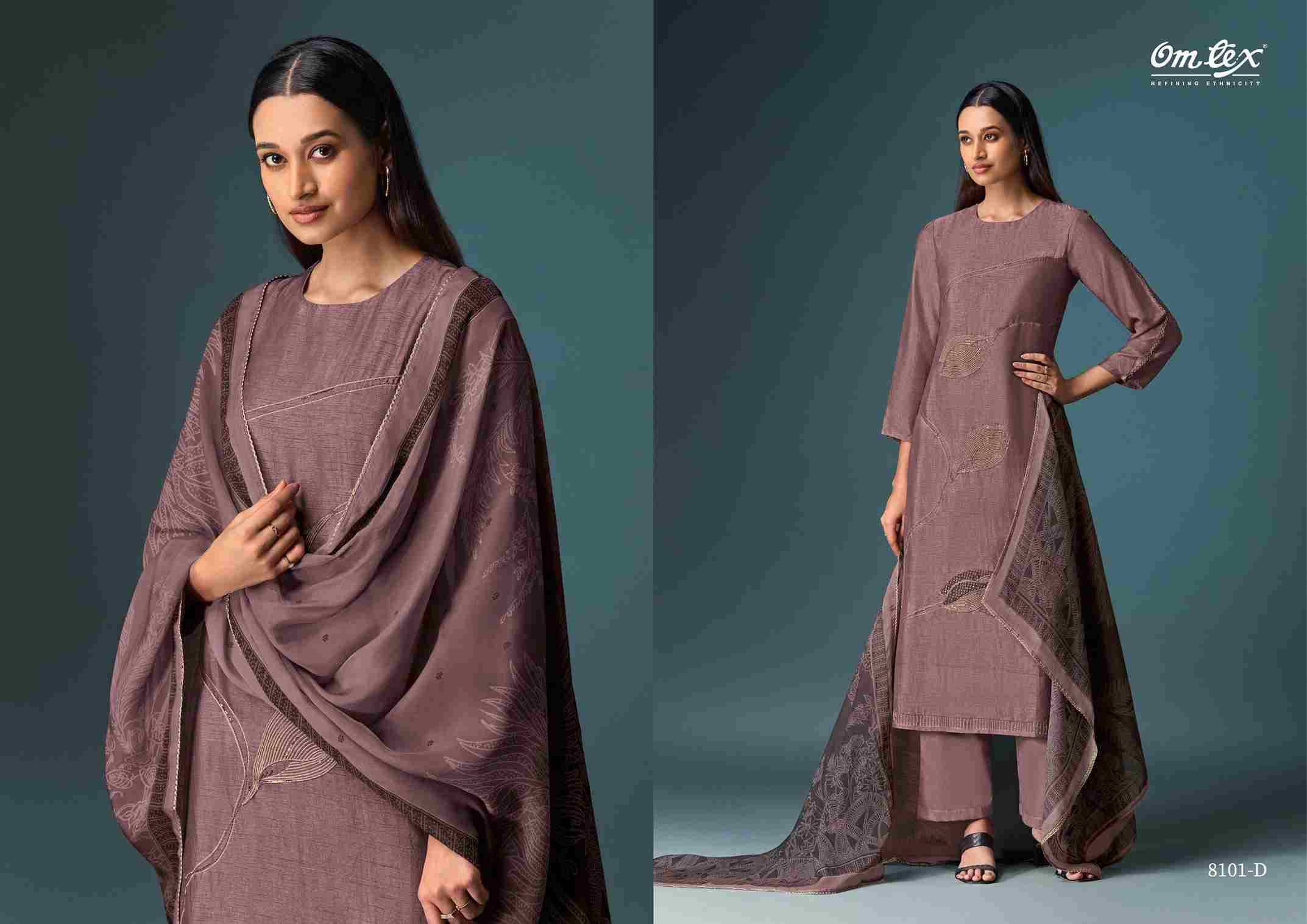 Charita By Om Tex 8101-A To 8101-D Series Beautiful Festive Suits Colorful Stylish Fancy Casual Wear & Ethnic Wear Silk Print Dresses At Wholesale Price