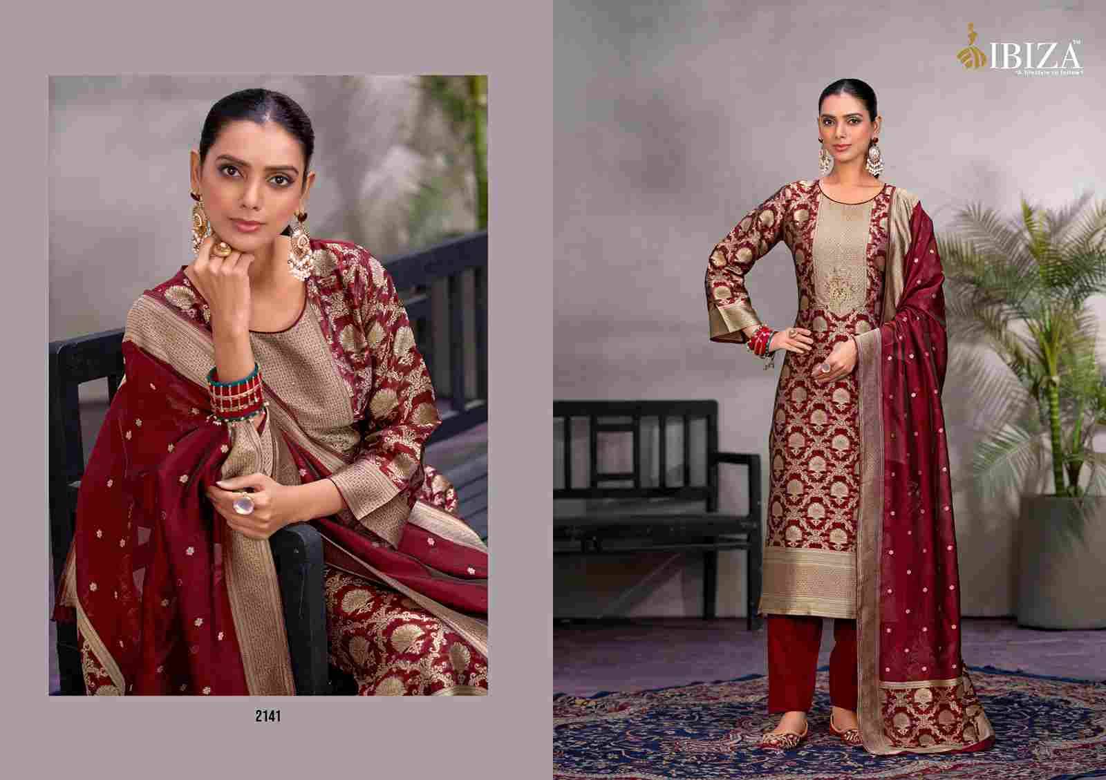 Jessica By Ibiza 2141 To 2144 Series Designer Festive Suits Beautiful Fancy Stylish Colorful Party Wear & Occasional Wear Pure Bangalori Silk Jacquard Dresses At Wholesale Price