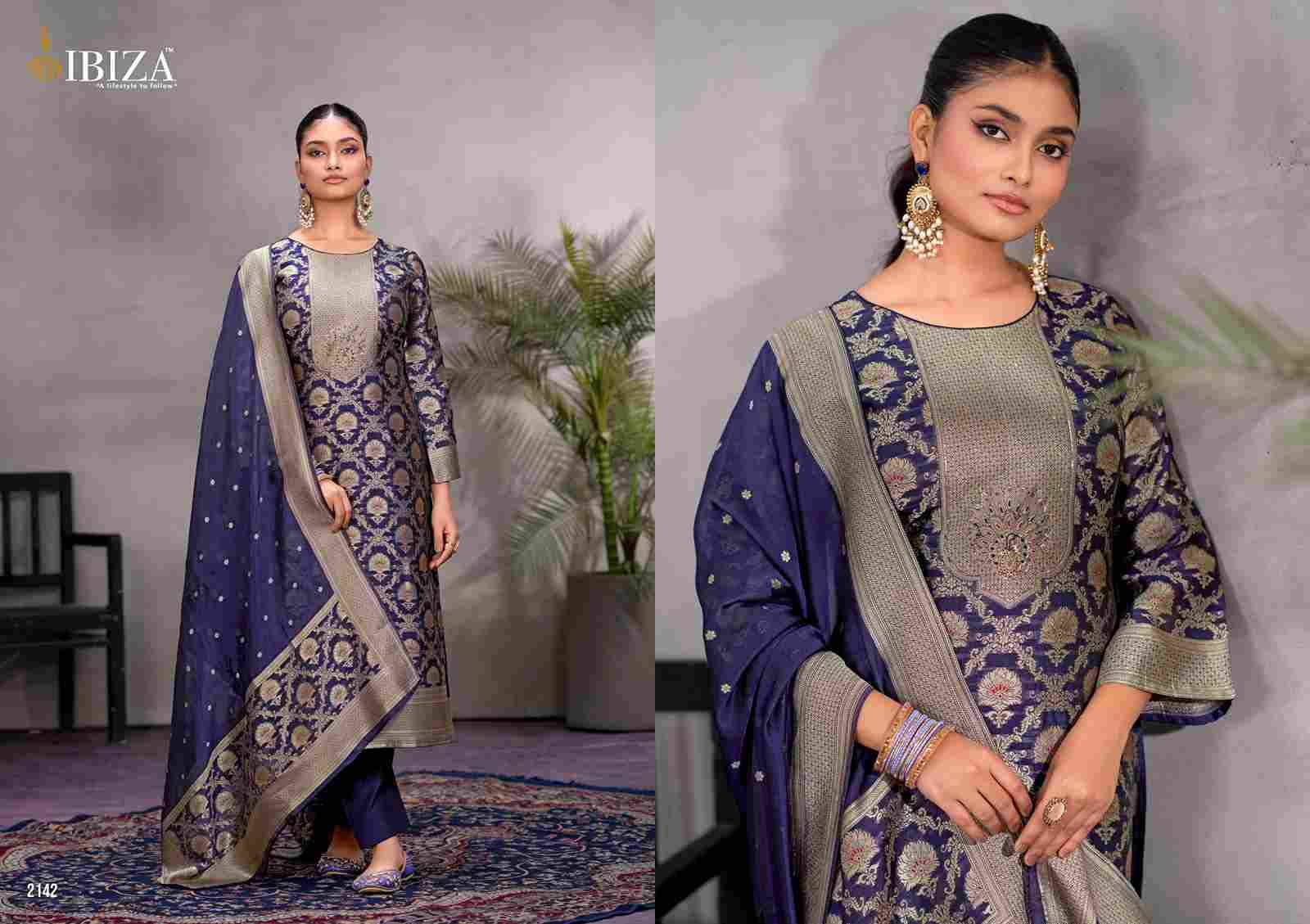 Jessica By Ibiza 2141 To 2144 Series Designer Festive Suits Beautiful Fancy Stylish Colorful Party Wear & Occasional Wear Pure Bangalori Silk Jacquard Dresses At Wholesale Price