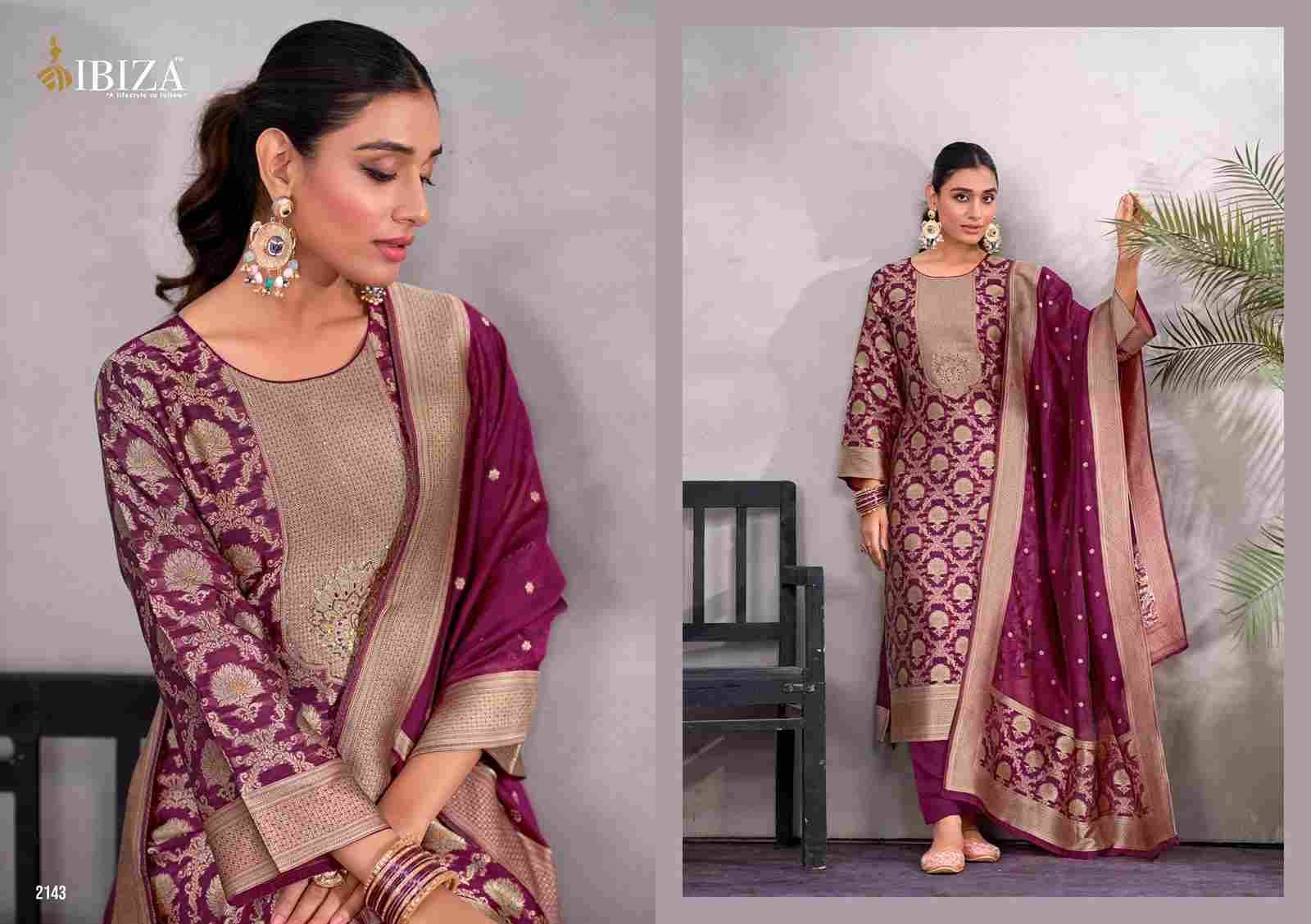 Jessica By Ibiza 2141 To 2144 Series Designer Festive Suits Beautiful Fancy Stylish Colorful Party Wear & Occasional Wear Pure Bangalori Silk Jacquard Dresses At Wholesale Price