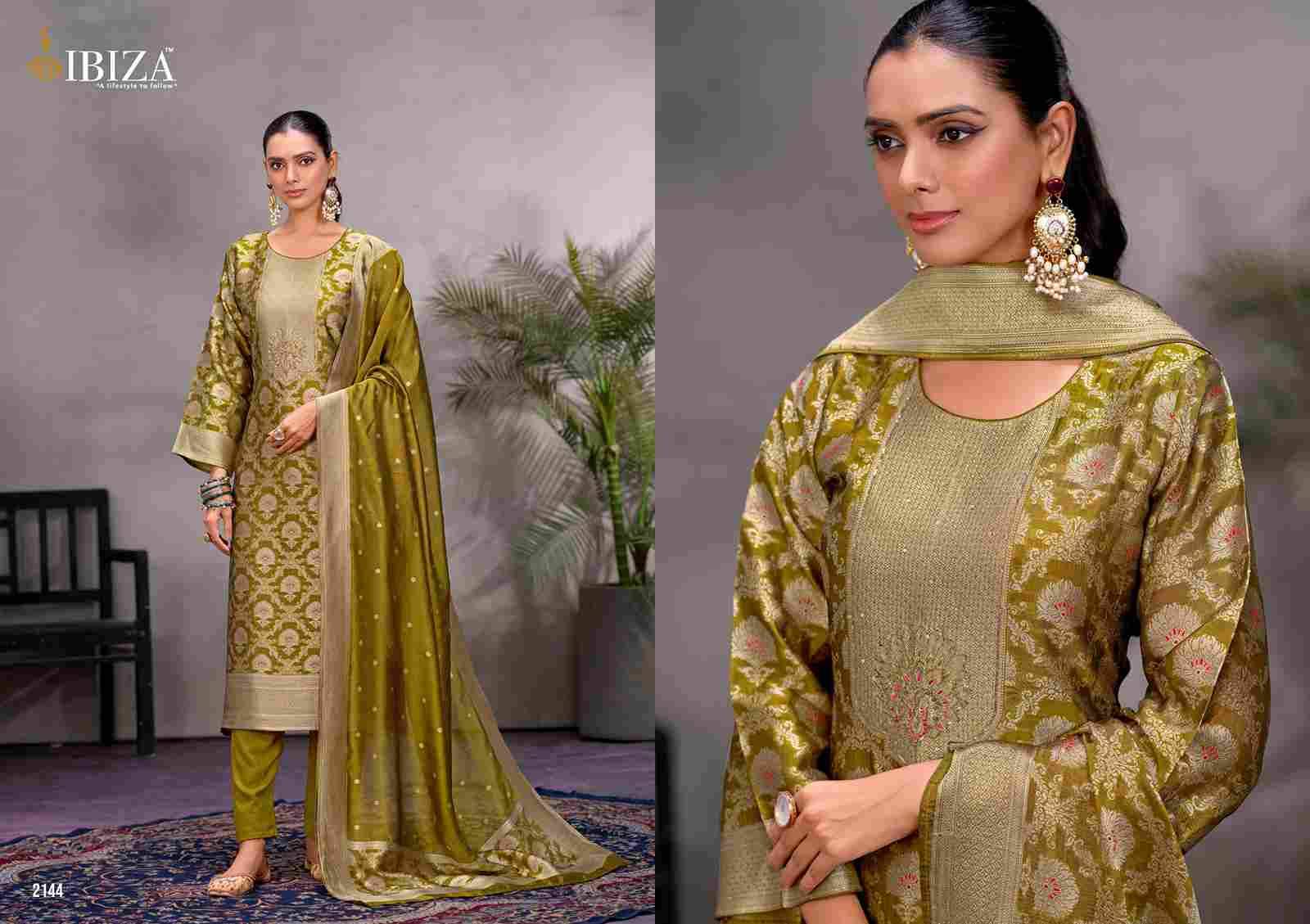 Jessica By Ibiza 2141 To 2144 Series Designer Festive Suits Beautiful Fancy Stylish Colorful Party Wear & Occasional Wear Pure Bangalori Silk Jacquard Dresses At Wholesale Price