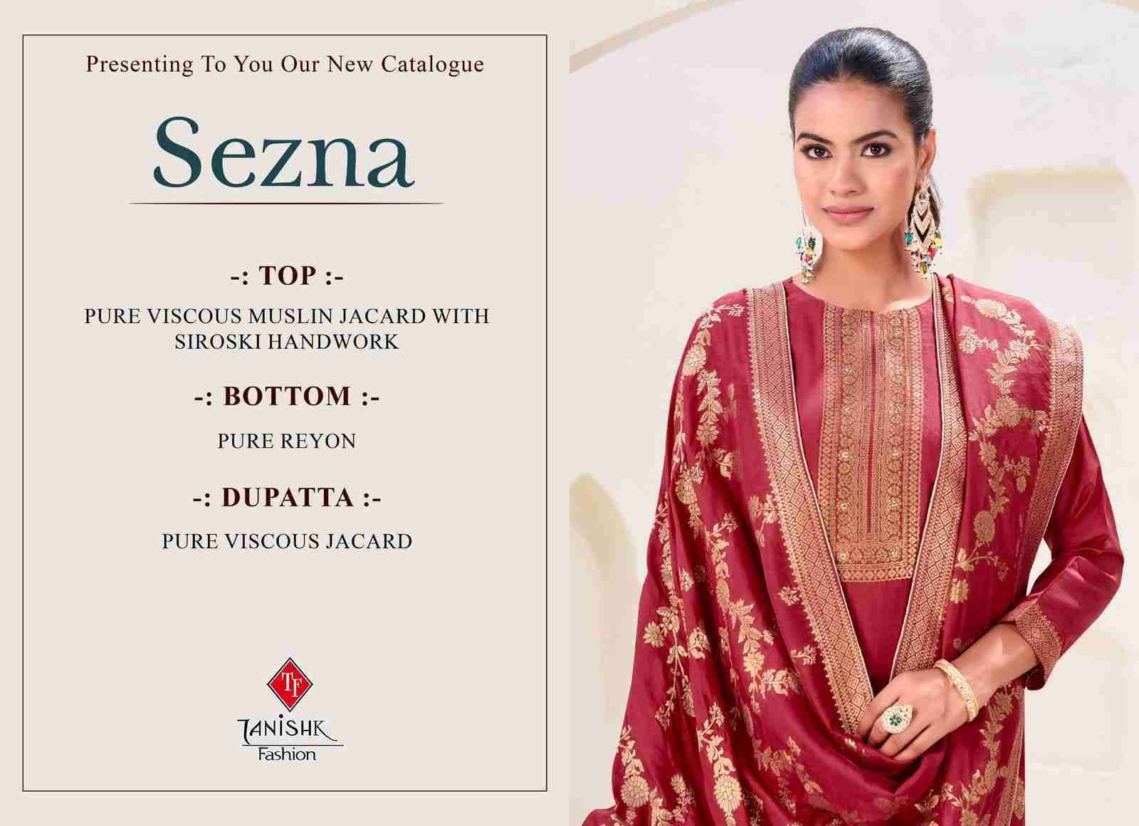 Sezna By Tanishk Fashion 301 To 304 Series Beautiful Festive Suits Colorful Stylish Fancy Casual Wear & Ethnic Wear Muslin Jacquard Dresses At Wholesale Price