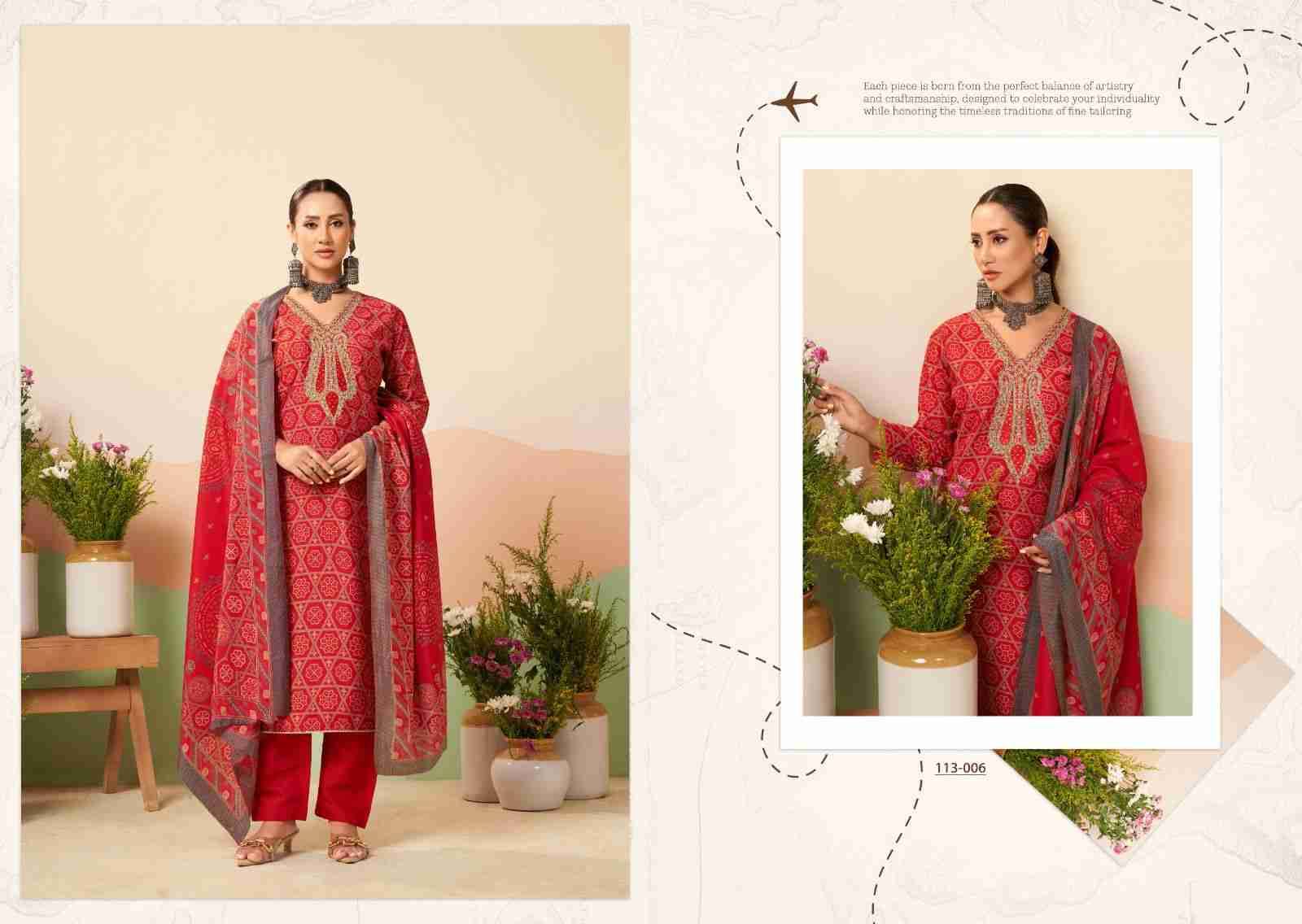 Sayuri By Nishant Fashion 113-001 To 113-008 Series Beautiful Festive Suits Stylish Fancy Colorful Party Wear & Occasional Wear Muslin Silk Dresses At Wholesale Price