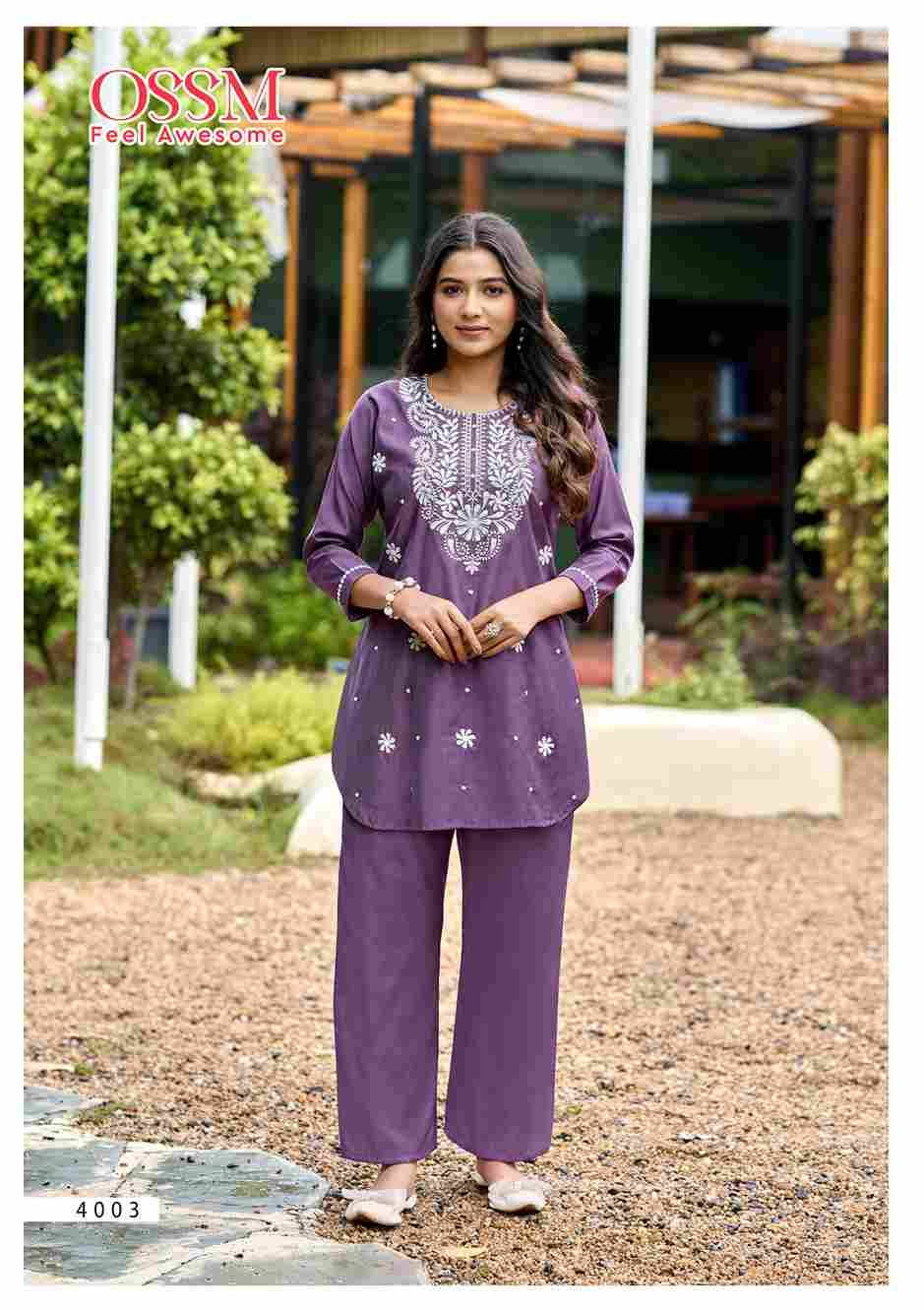 Vama Vol-4 By Ossm 4001 To 4006 Series Designer Stylish Fancy Colorful Beautiful Party Wear & Ethnic Wear Collection Viscose Silk Co-Ord At Wholesale Price