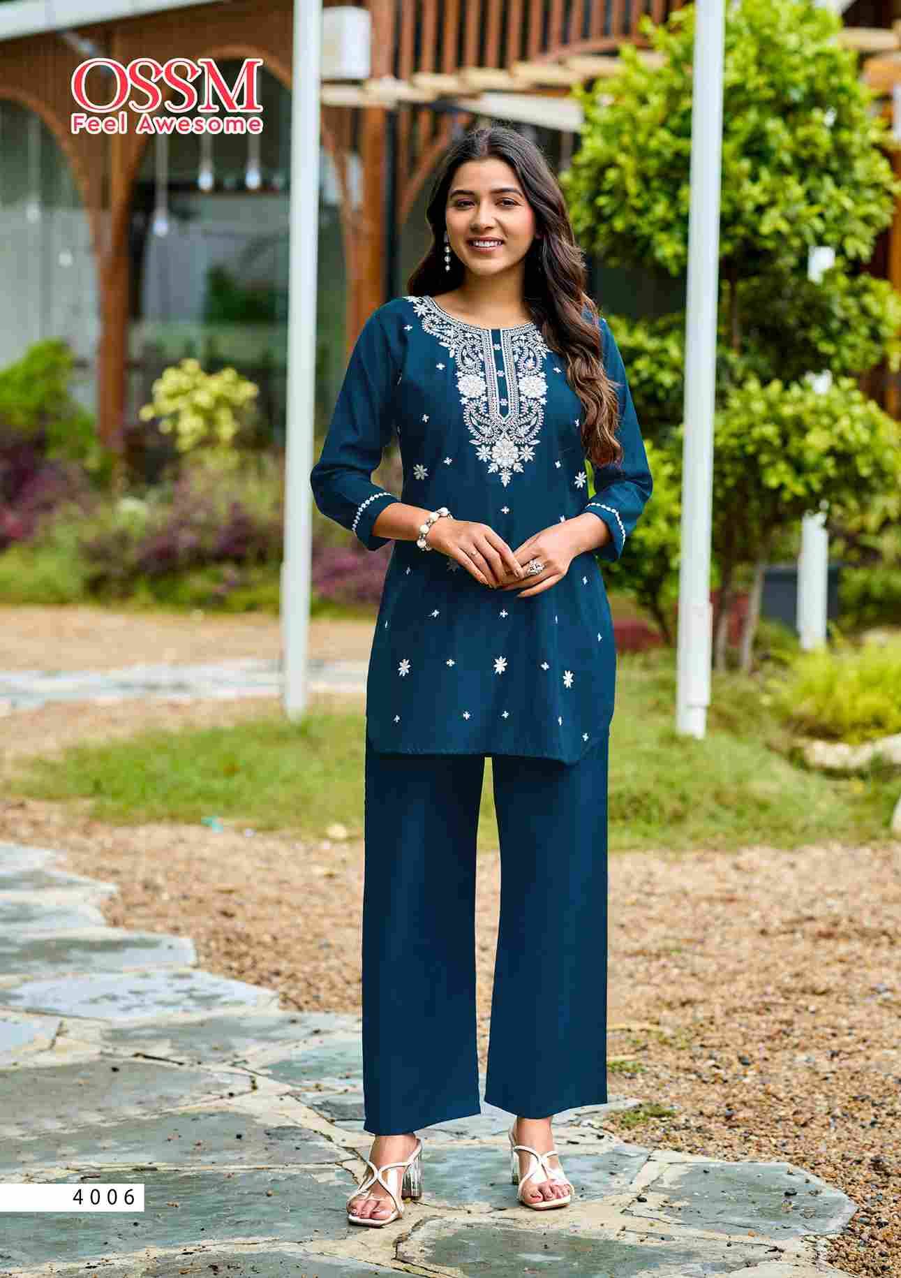 Vama Vol-4 By Ossm 4001 To 4006 Series Designer Stylish Fancy Colorful Beautiful Party Wear & Ethnic Wear Collection Viscose Silk Co-Ord At Wholesale Price