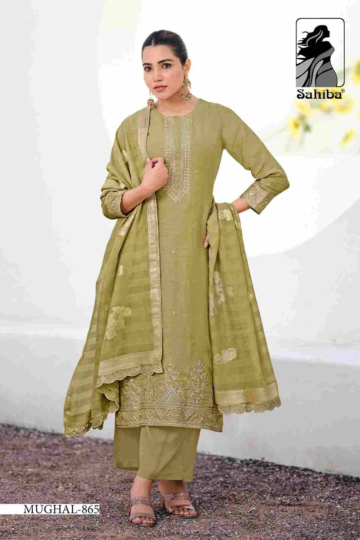 Mughal By Sahiba Fabrics Beautiful Festive Suits Colorful Stylish Fancy Casual Wear & Ethnic Wear Organza Linen Dresses At Wholesale Price