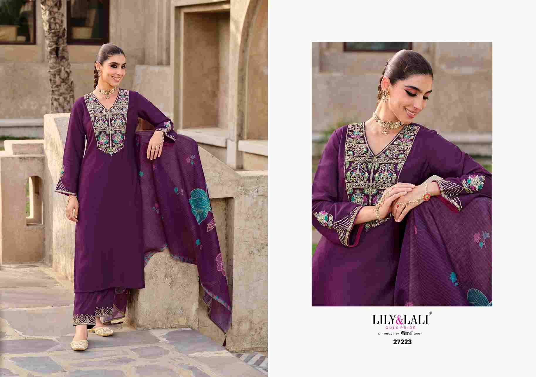 Deepika By Lily And Lali 27221 To 27224 Series Beautiful Festive Suits Colorful Stylish Fancy Casual Wear & Ethnic Wear Simmer Silk Embroidery Dresses At Wholesale Price