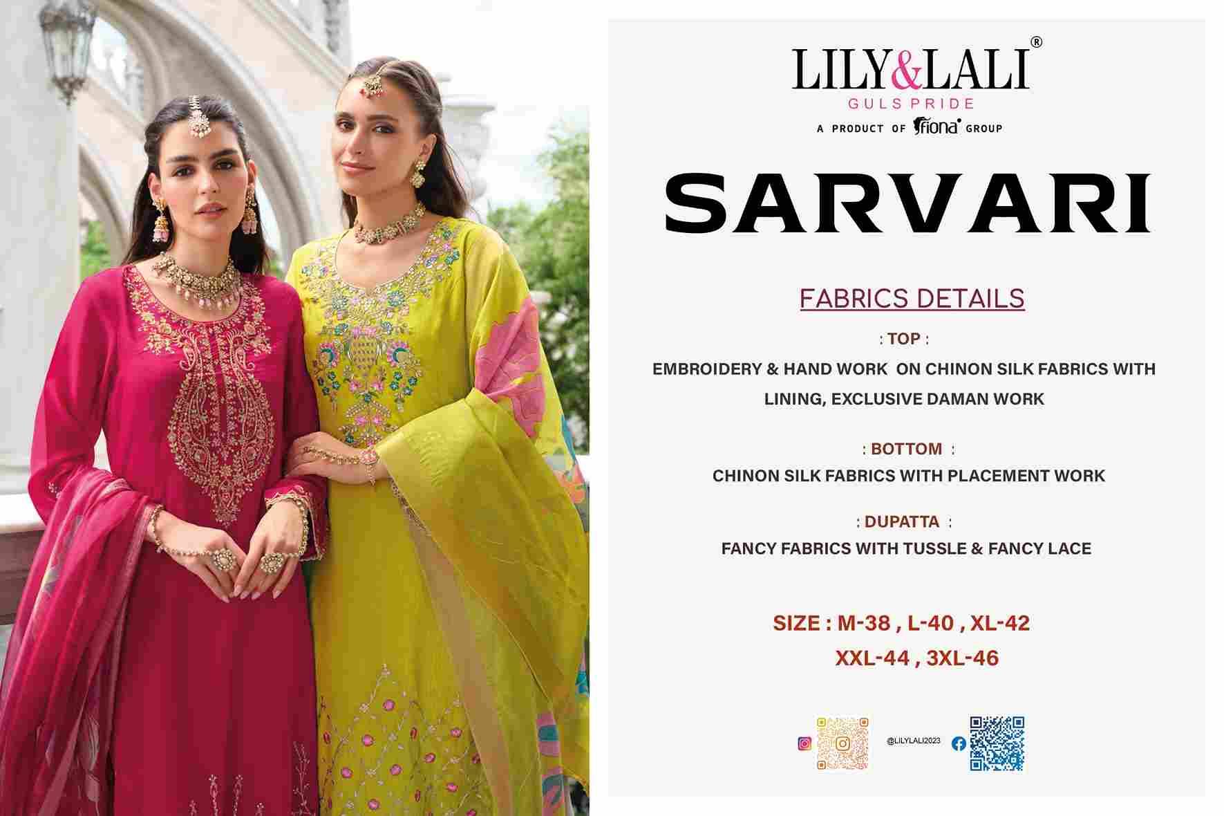 Sarvari By Lily And Lali 27521 To 27524 Series Beautiful Festive Suits Colorful Stylish Fancy Casual Wear & Ethnic Wear Chinnon Silk Embroidery Dresses At Wholesale Price
