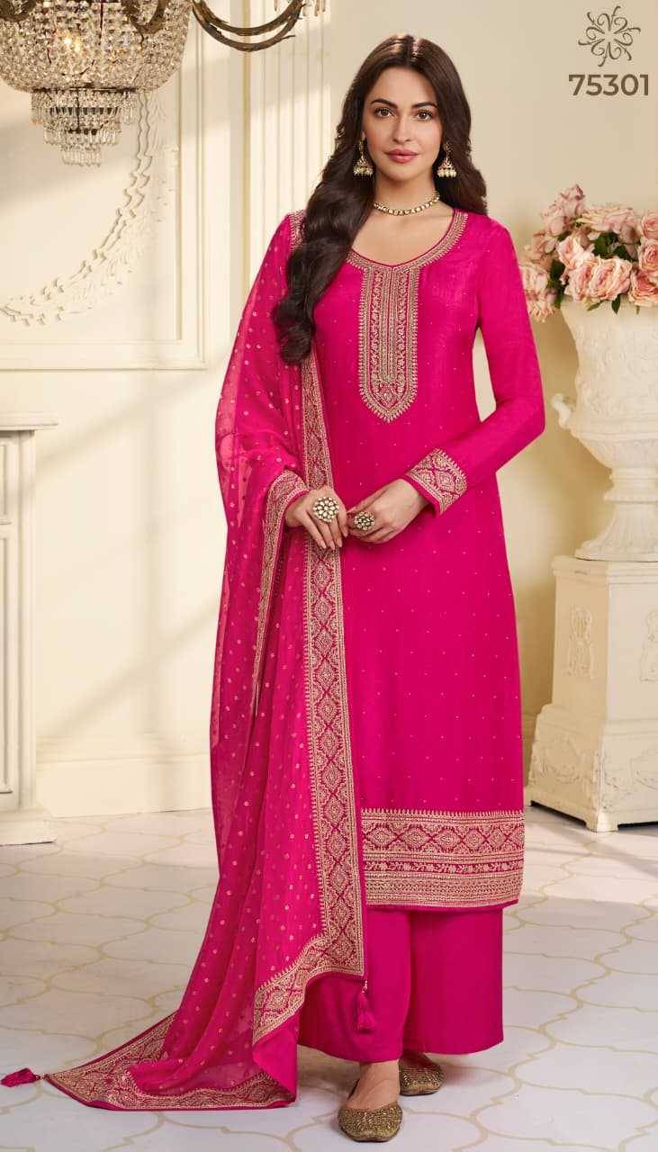 Saiyaara By Vinay Fashion 75301 To 75304 Series Designer Festive Festive Suits Collection Beautiful Stylish Fancy Colorful Party Wear & Occasional Wear Silk Dresses At Wholesale Price