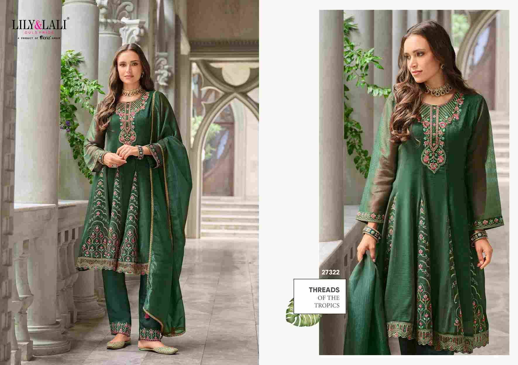 Aasma By Lily And Lali 27321 To 27324 Series Beautiful Festive Suits Colorful Stylish Fancy Casual Wear & Ethnic Wear Simmer Silk Embroidery Dresses At Wholesale Price