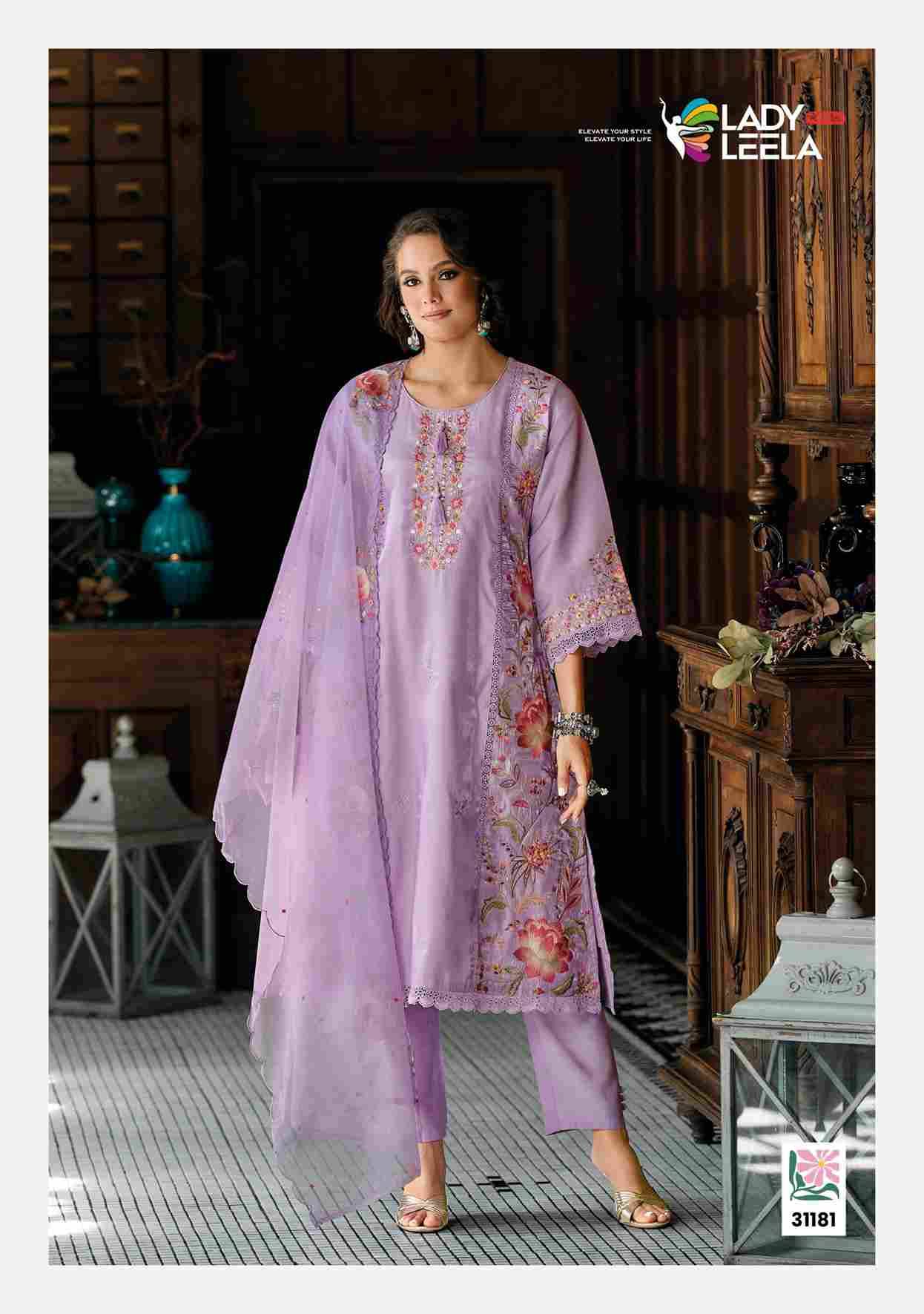 Saaz By Lady Leela 31181 To 31184 Series Beautiful Festive Suits Colorful Stylish Fancy Casual Wear & Ethnic Wear Viscose Roman With Work Dresses At Wholesale Price