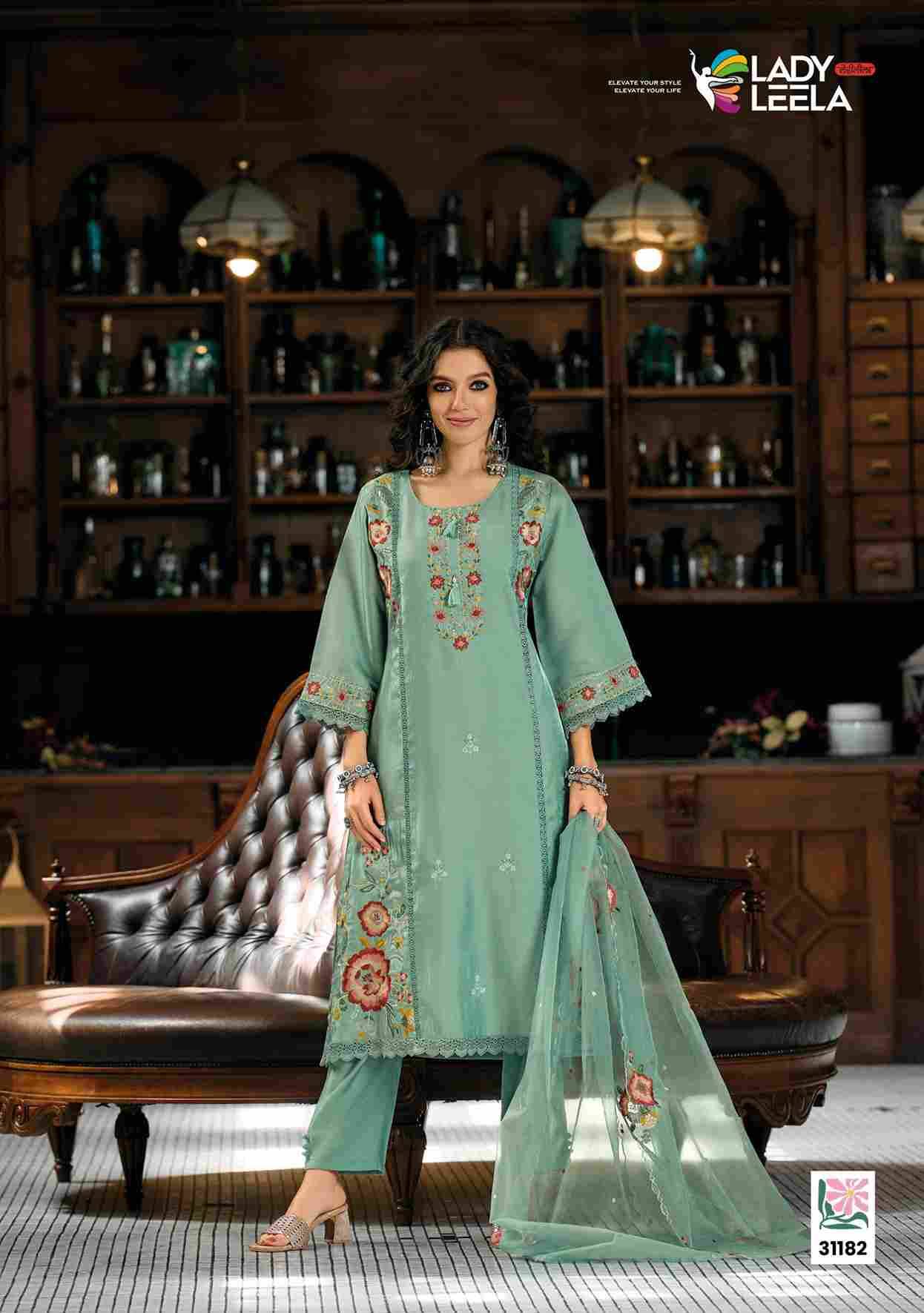 Saaz By Lady Leela 31181 To 31184 Series Beautiful Festive Suits Colorful Stylish Fancy Casual Wear & Ethnic Wear Viscose Roman With Work Dresses At Wholesale Price