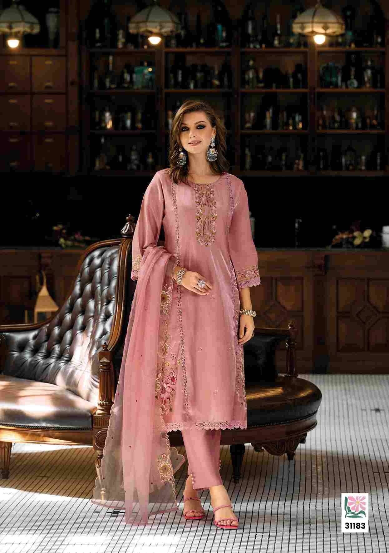 Saaz By Lady Leela 31181 To 31184 Series Beautiful Festive Suits Colorful Stylish Fancy Casual Wear & Ethnic Wear Viscose Roman With Work Dresses At Wholesale Price