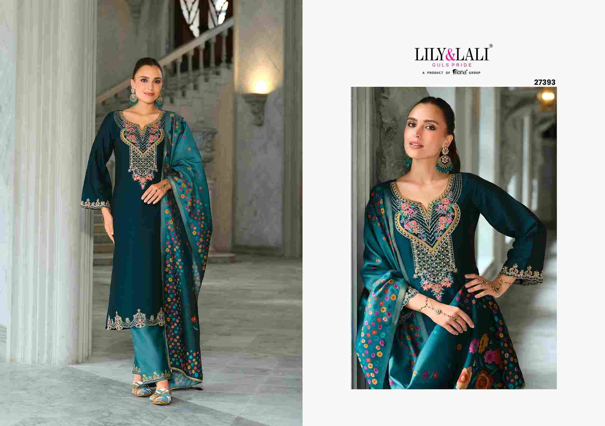 Monica By Lily And Lali 27391 To 27394 Series Beautiful Festive Suits Colorful Stylish Fancy Casual Wear & Ethnic Wear Silk Embroidery Dresses At Wholesale Price