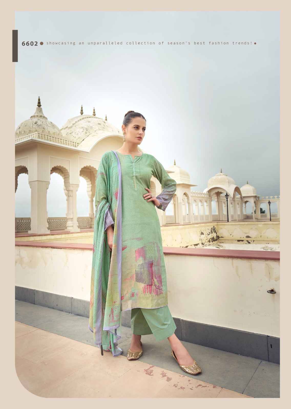 Eknoor By PRM Trendz 6601 To 6606 Series Beautiful Festive Suits Colorful Stylish Fancy Casual Wear & Ethnic Wear Muslin Silk Dresses At Wholesale Price