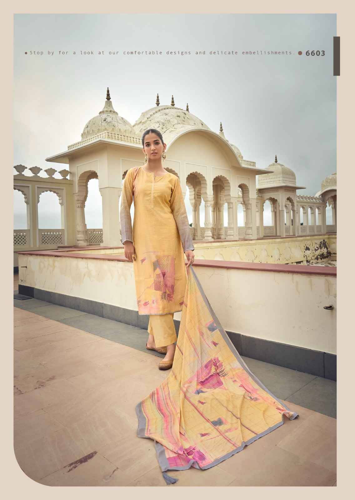 Eknoor By PRM Trendz 6601 To 6606 Series Beautiful Festive Suits Colorful Stylish Fancy Casual Wear & Ethnic Wear Muslin Silk Dresses At Wholesale Price
