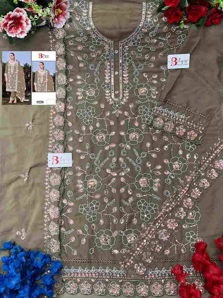 Bilqis 160 Colours Vol-3 By Bilqis 160-I To 160-L Series Beautiful Pakistani Suits Stylish Fancy Colorful Party Wear & Occasional Wear Georgette Embroidery Dresses At Wholesale Price