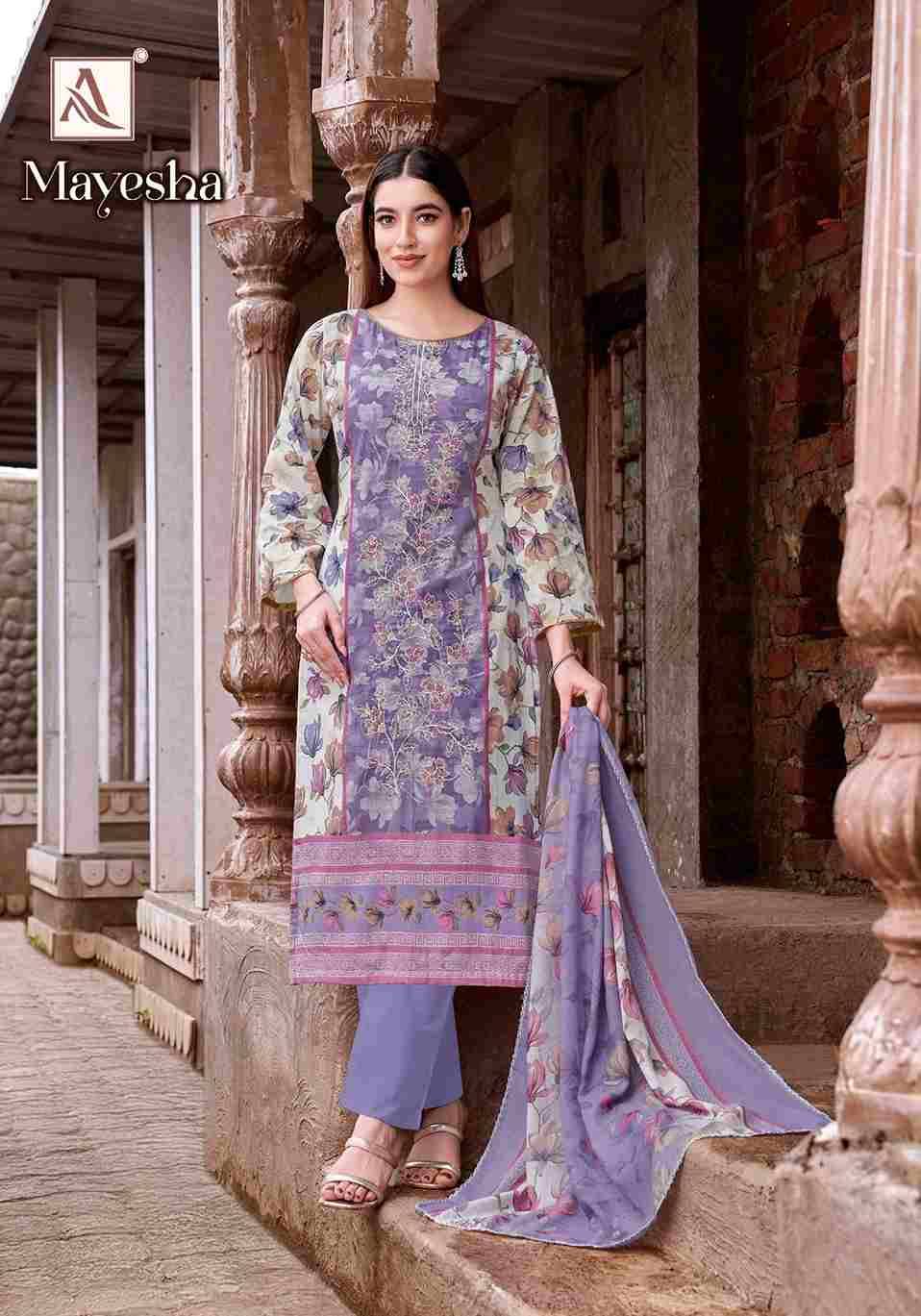 Mayesha By Alok Suit 2052-867-01 To 2052-867-06 Series Beautiful Festive Suits Colorful Stylish Fancy Casual Wear & Ethnic Wear Pure Cambric Cotton Dresses At Wholesale Price