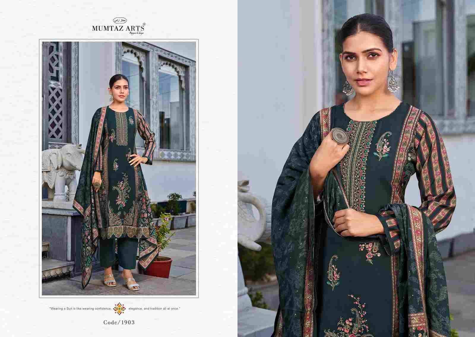 Nadira By Mumtaz Arts 1901 To 1904 Series Beautiful Festive Suits Colorful Stylish Fancy Casual Wear & Ethnic Wear Pure Modal Silk Print Dresses At Wholesale Price