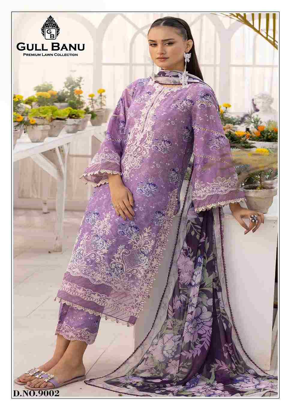 Gull Banu Vol-9 By Gull Aahmed 9001 To 9006 Series Beautiful Festive Suits Stylish Fancy Colorful Casual Wear & Ethnic Wear Pure Lawn Dresses At Wholesale Price