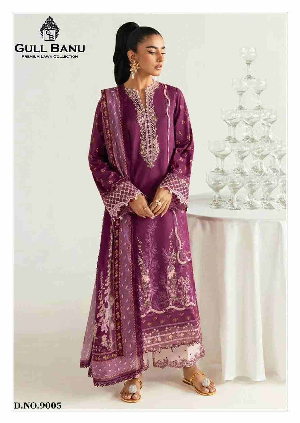 Gull Banu Vol-9 By Gull Aahmed 9001 To 9006 Series Beautiful Festive Suits Stylish Fancy Colorful Casual Wear & Ethnic Wear Pure Lawn Dresses At Wholesale Price