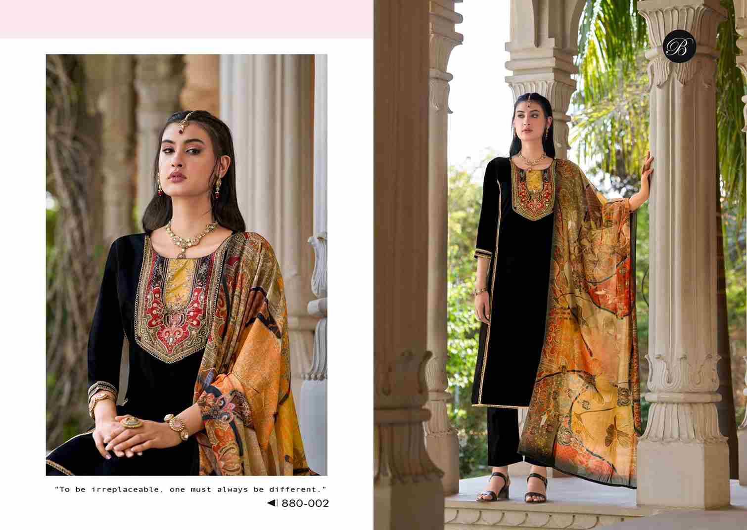 Lamia By Belliza 880-001 To 880-006 Series Beautiful Festive Suits Stylish Fancy Colorful Casual Wear & Ethnic Wear Pure Jam Dresses At Wholesale Price