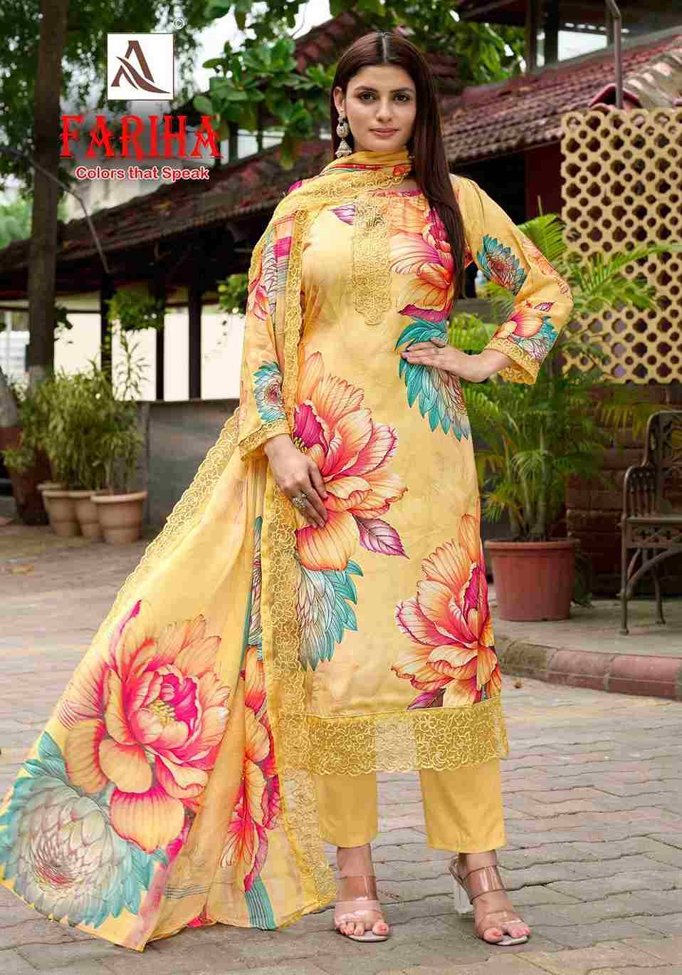 Fariha By Alok Suit 2537-37-01 To 2537-37-06 Series Beautiful Festive Suits Colorful Stylish Fancy Casual Wear & Ethnic Wear Pure Muslin Dresses At Wholesale Price
