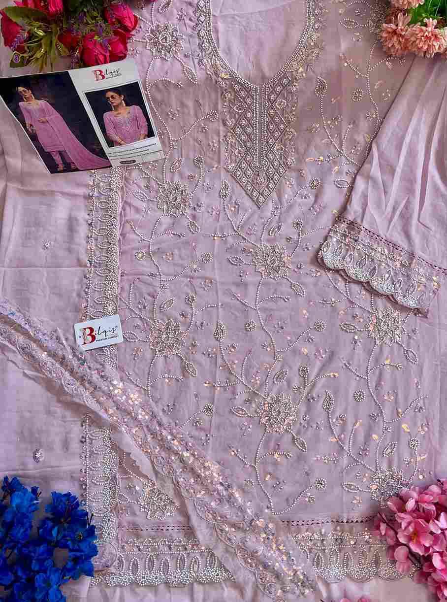 Bilqis 195 Colours By Bilqis 195-A To 195-D Series Beautiful Pakistani Suits Stylish Fancy Colorful Party Wear & Occasional Wear Faux Georgette Embroidery Dresses At Wholesale Price
