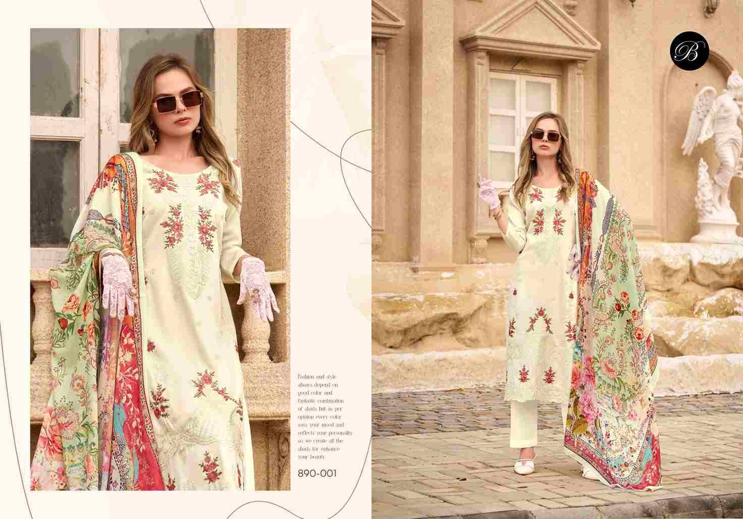 Zarqash Vol-9 By Belliza 890-001 To 890-006 Series Beautiful Festive Suits Stylish Fancy Colorful Casual Wear & Ethnic Wear Pure Jam Dresses At Wholesale Price
