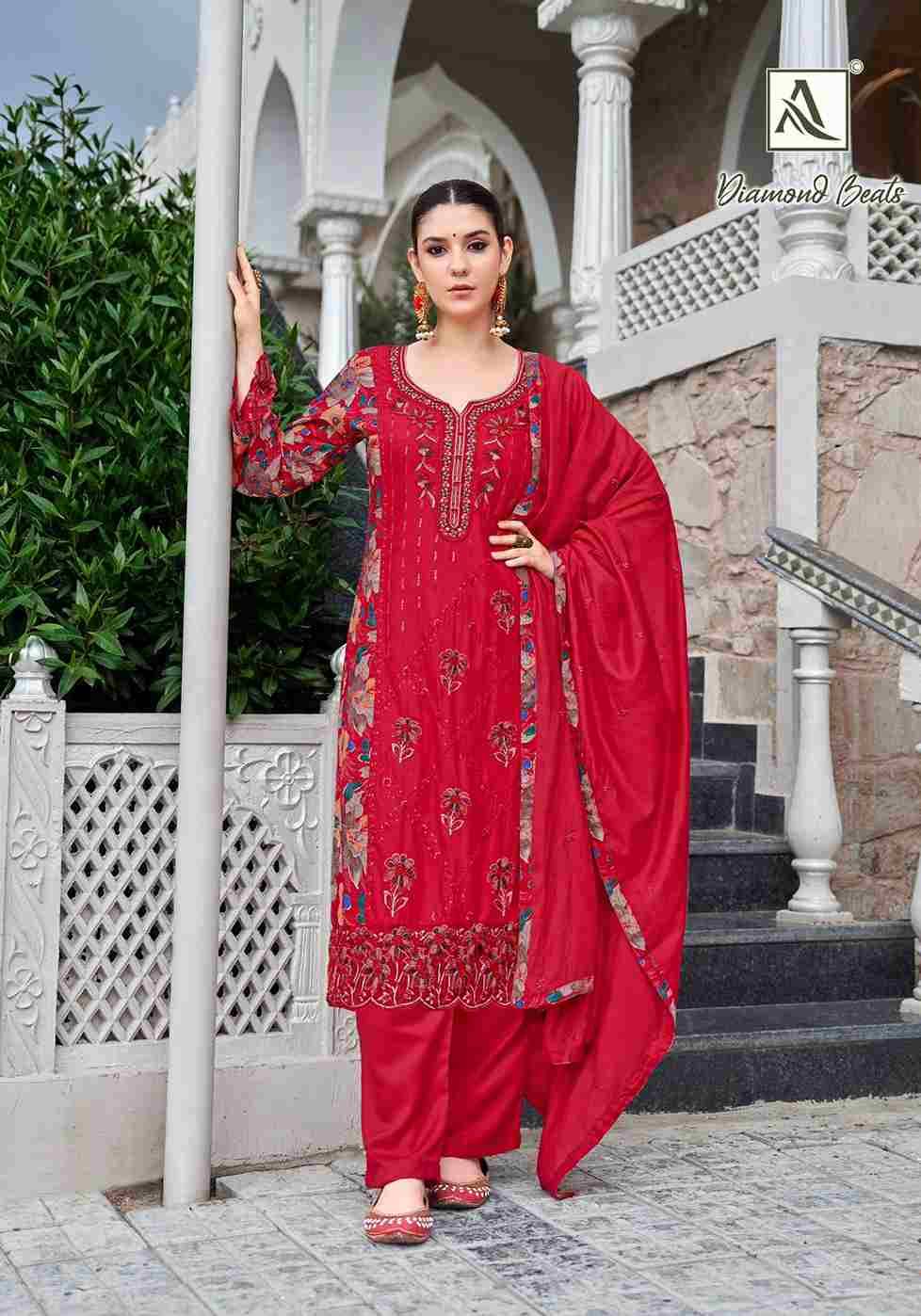 Diamond Beats By Alok Suit 2045-853-01 To 2045-853-06 Series Beautiful Festive Suits Colorful Stylish Fancy Casual Wear & Ethnic Wear Pure Viscose Rayon Dresses At Wholesale Price