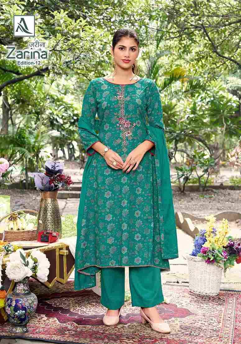 Zarina Vol-12 By Alok Suit 2068-884-01 To 2068-884-08 Series Beautiful Festive Suits Colorful Stylish Fancy Casual Wear & Ethnic Wear Pure Viscose Rayon Dresses At Wholesale Price