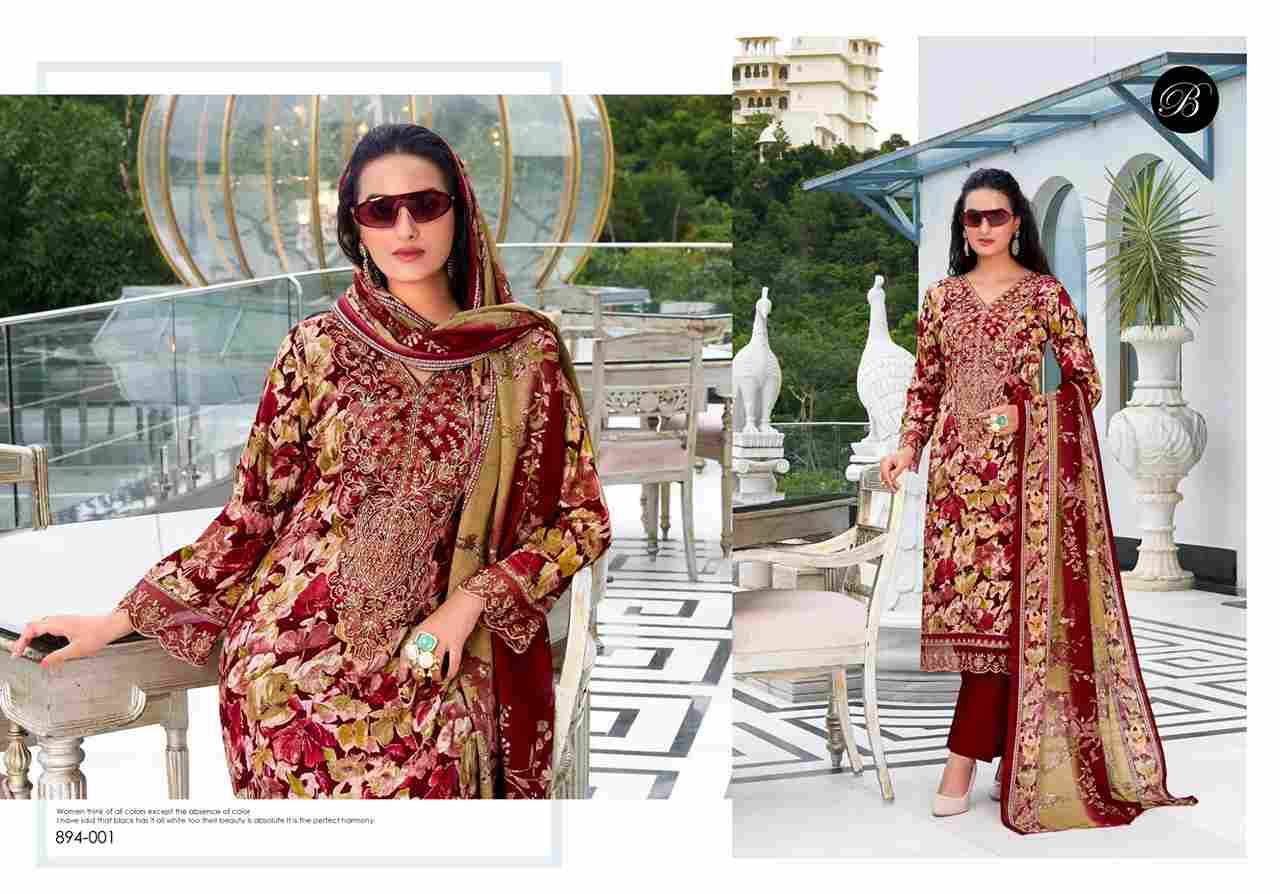 Shehnaaz By Belliza 894-001 To 894-006 Series Beautiful Festive Suits Stylish Fancy Colorful Casual Wear & Ethnic Wear Pure Viscose Rayon Dresses At Wholesale Price