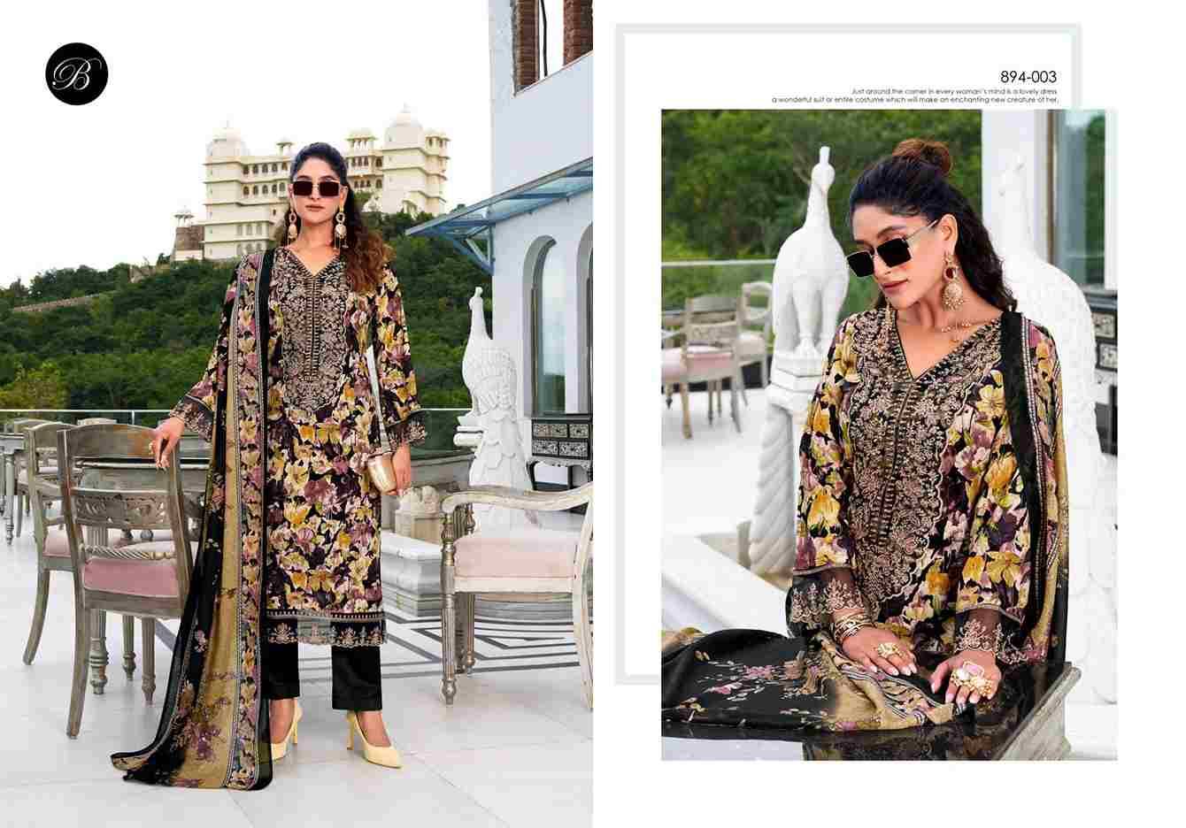 Shehnaaz By Belliza 894-001 To 894-006 Series Beautiful Festive Suits Stylish Fancy Colorful Casual Wear & Ethnic Wear Pure Viscose Rayon Dresses At Wholesale Price