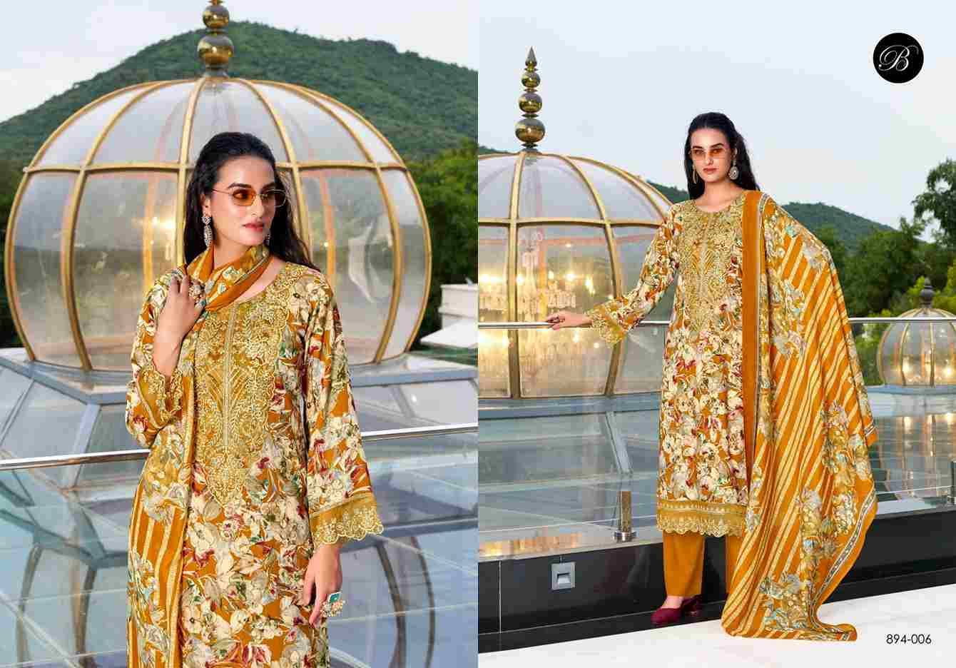 Shehnaaz By Belliza 894-001 To 894-006 Series Beautiful Festive Suits Stylish Fancy Colorful Casual Wear & Ethnic Wear Pure Viscose Rayon Dresses At Wholesale Price