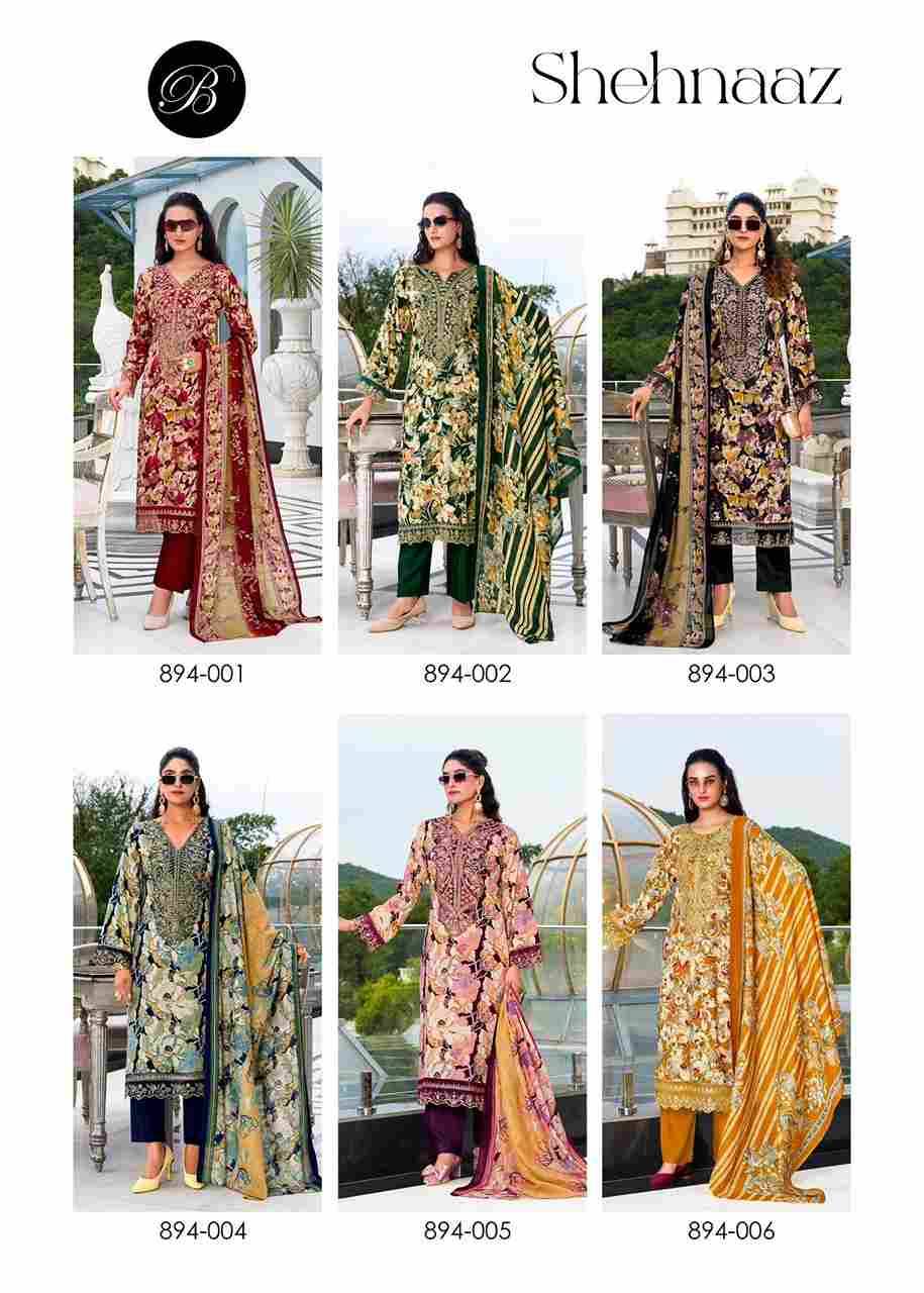 Shehnaaz By Belliza 894-001 To 894-006 Series Beautiful Festive Suits Stylish Fancy Colorful Casual Wear & Ethnic Wear Pure Viscose Rayon Dresses At Wholesale Price